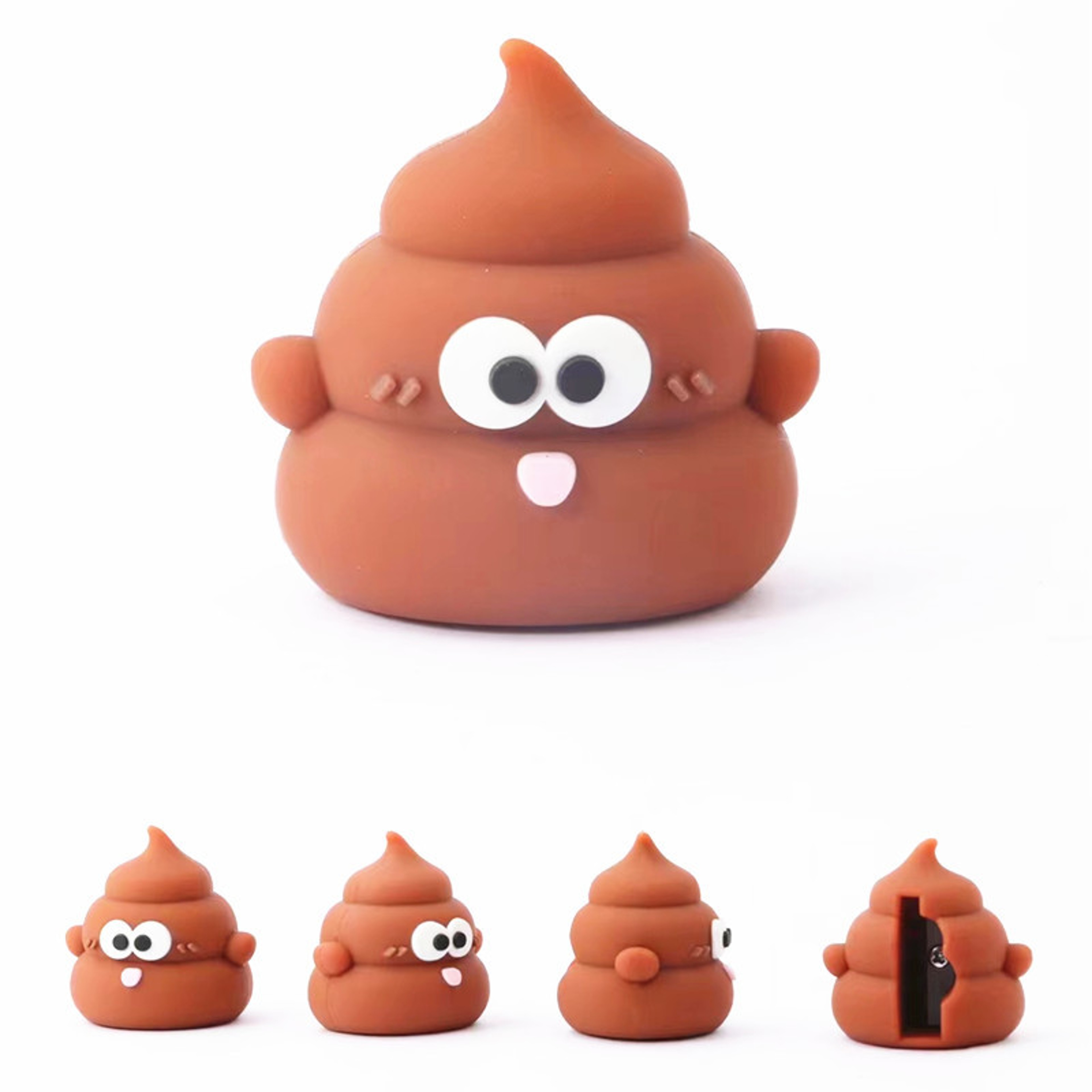 Cute Poop Pencil Sharpener For Kids Mini Creative School Supply Gift 4