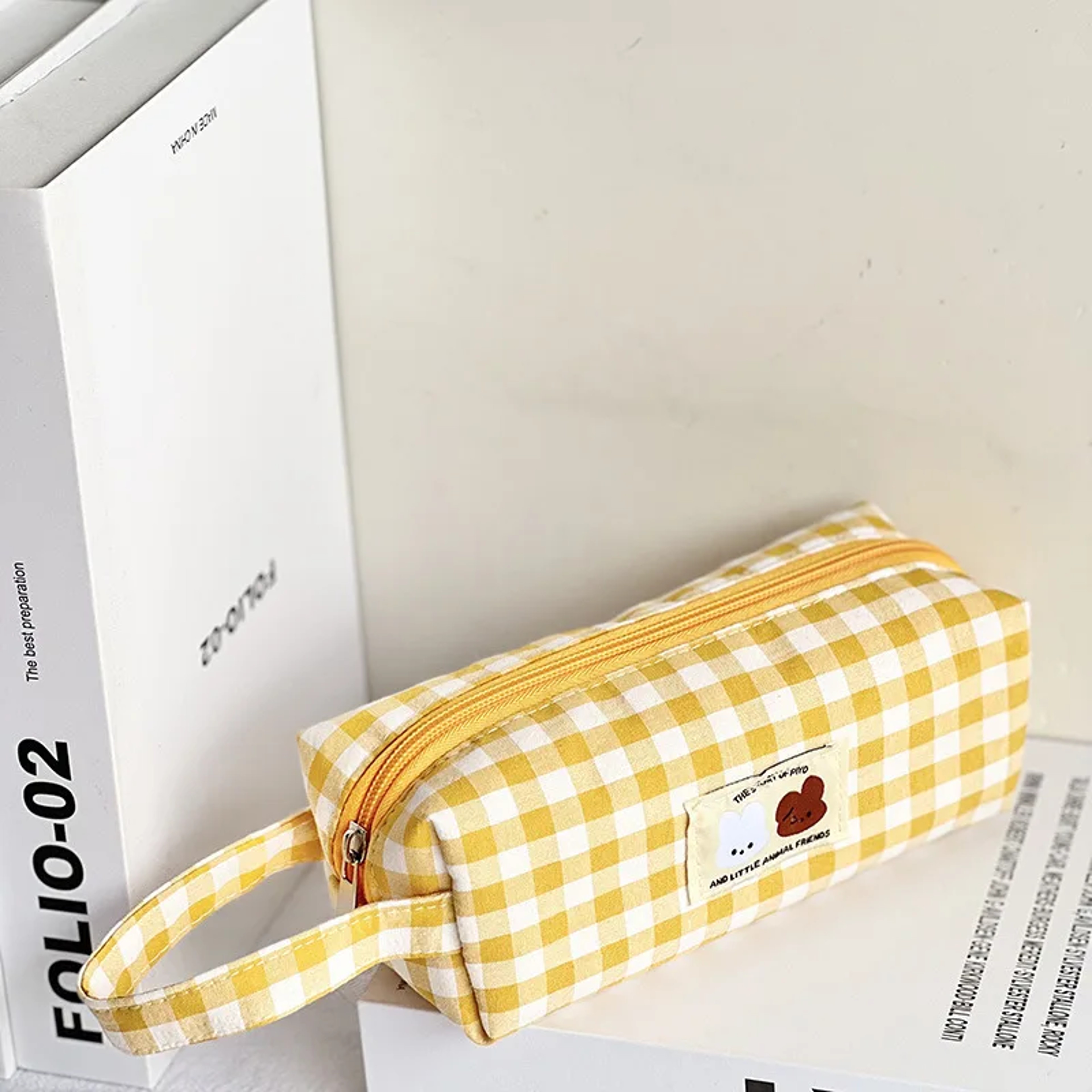 Embroidered Pencil Case Large Capacity Cute Stationery Organizer For School And Office 5