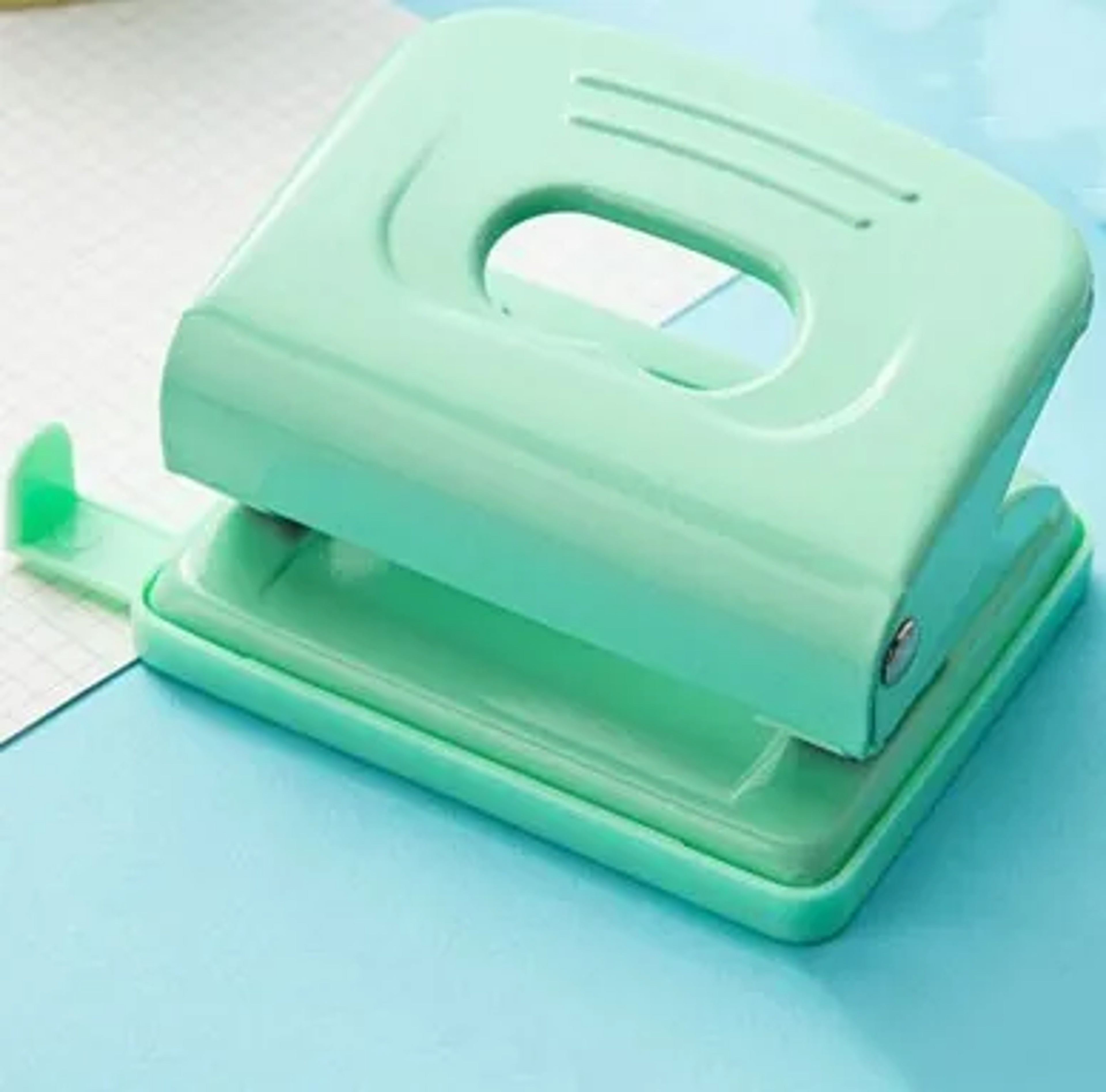 Macaron Color Double Hole Paper Punch For Thick Loose Leaf Notebook Crafting 7