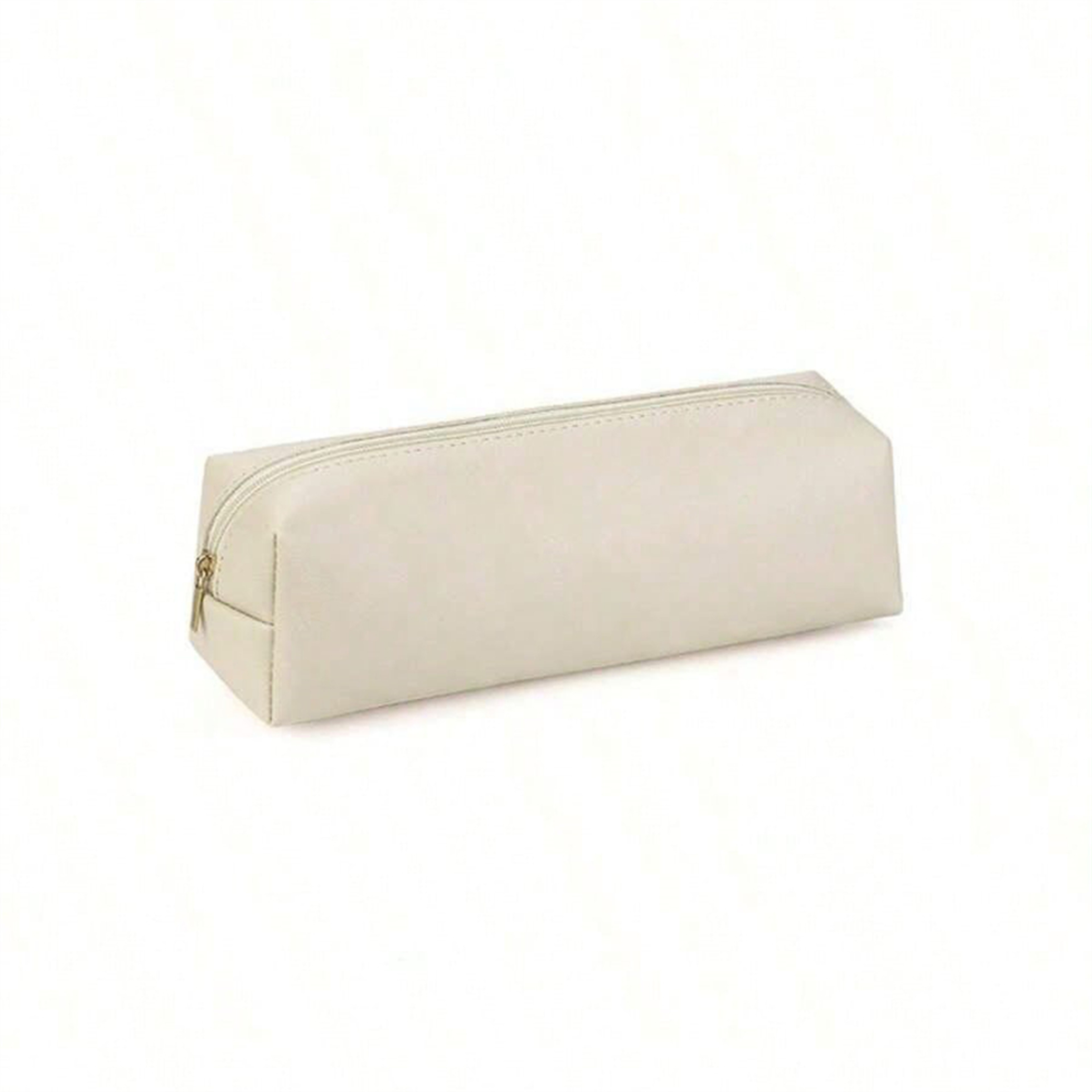 Large Capacity PU Leather Pencil Case Organizer With Zipper For Students And Office Supplies 6