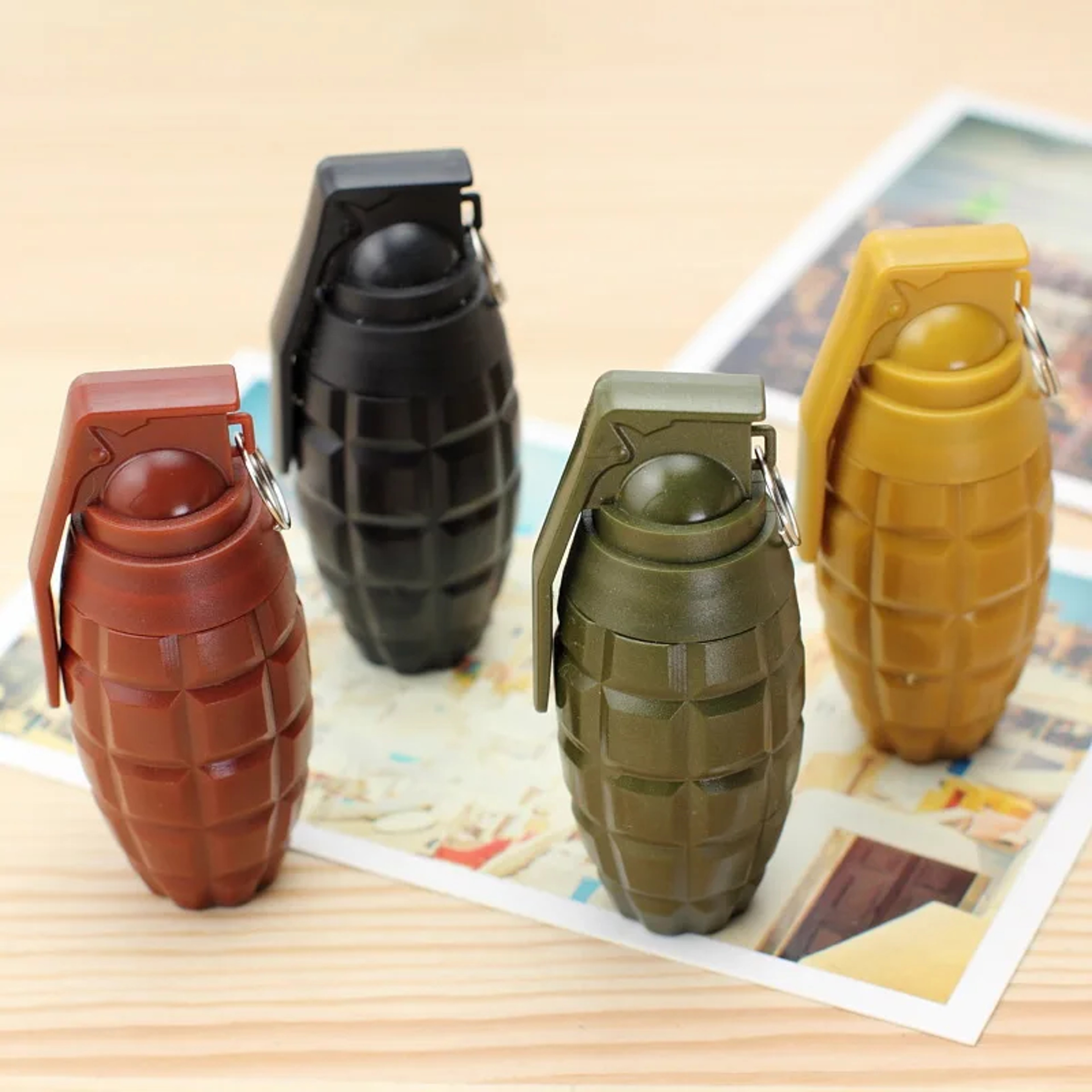 Hand Grenade Shape Ballpoint Pen Fun Creative Gift Stationery For Kids 1