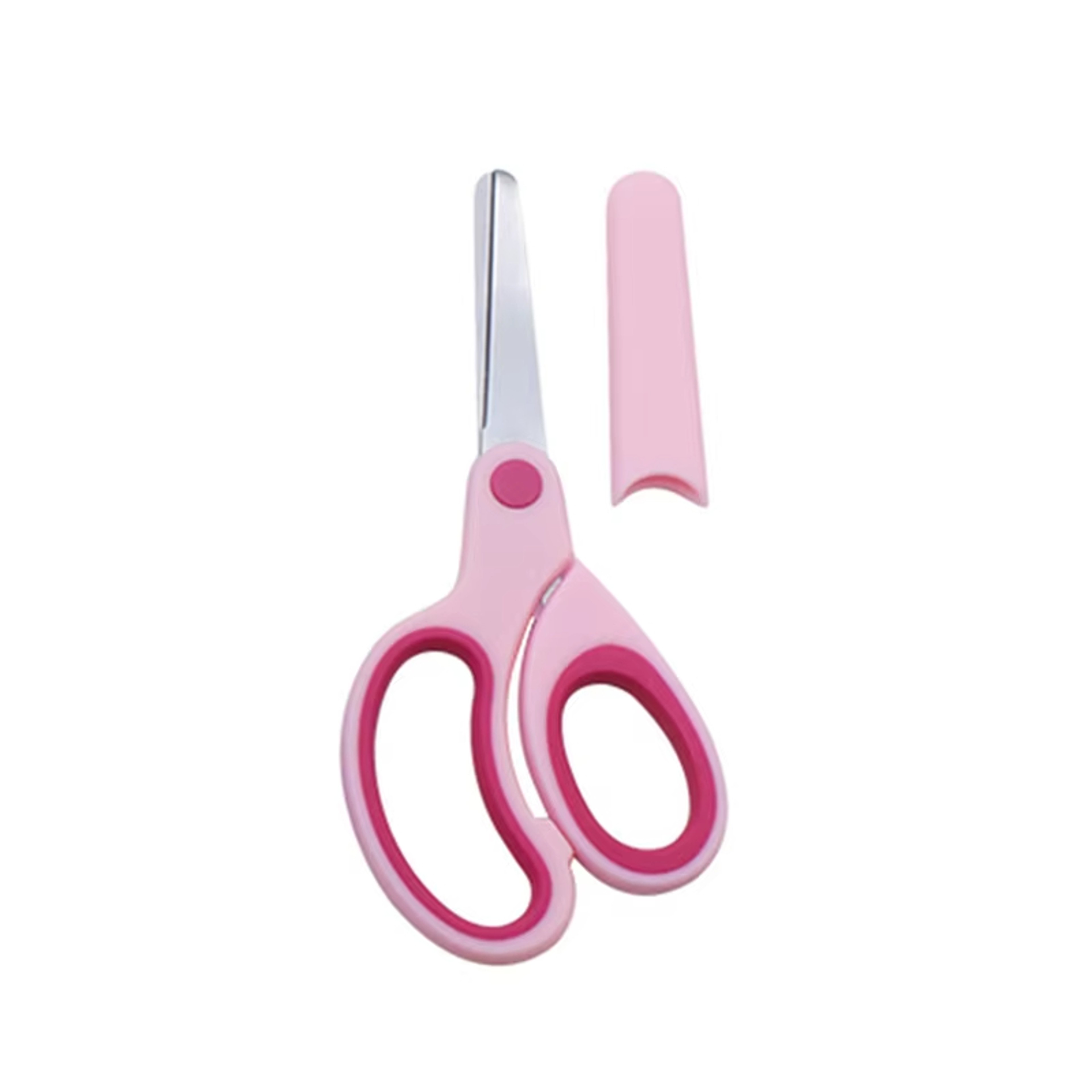 Left Handed Safety Scissors For Kids With Protective Sleeve DIY School Cutting Tool 5