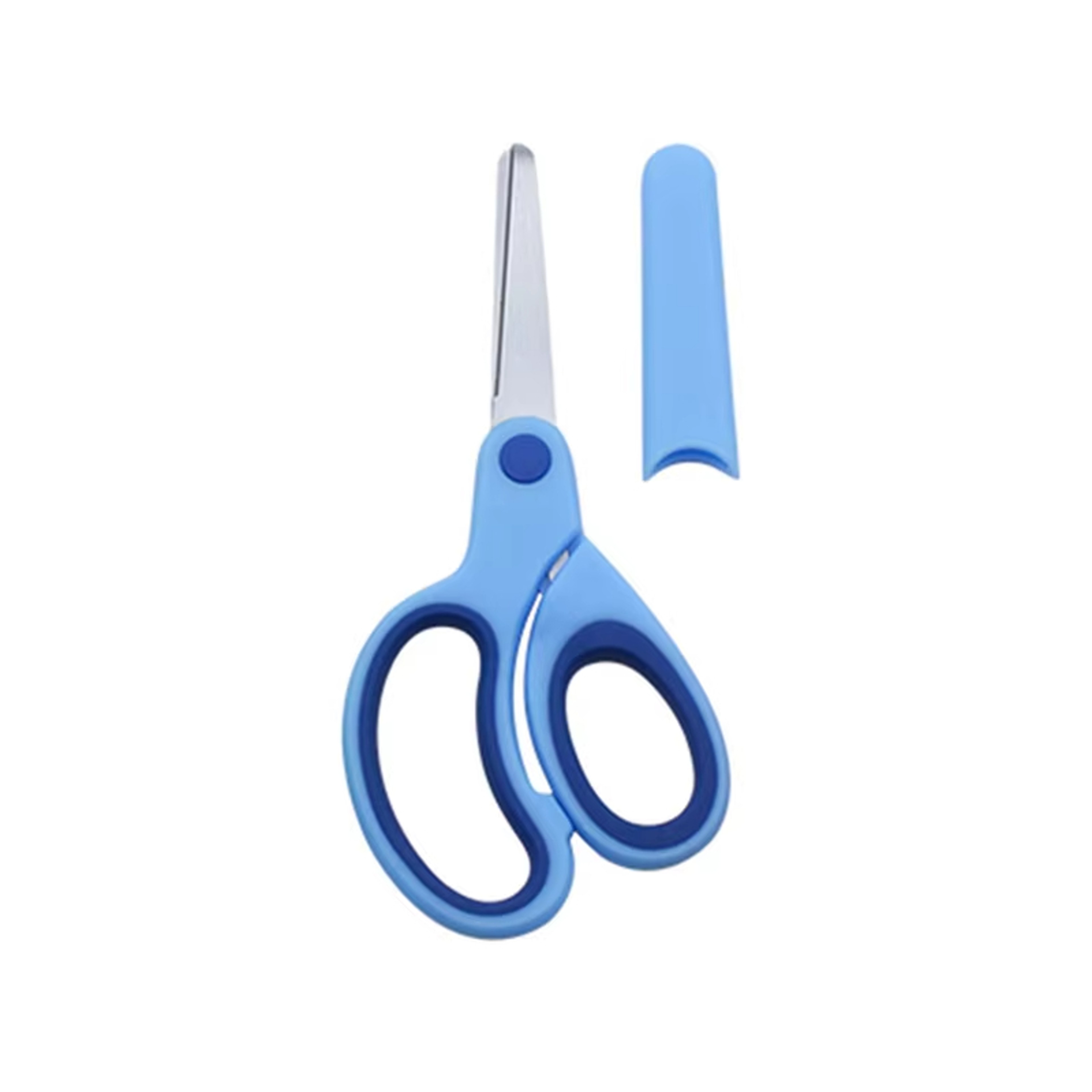 Left Handed Safety Scissors For Kids With Protective Sleeve DIY School Cutting Tool 7