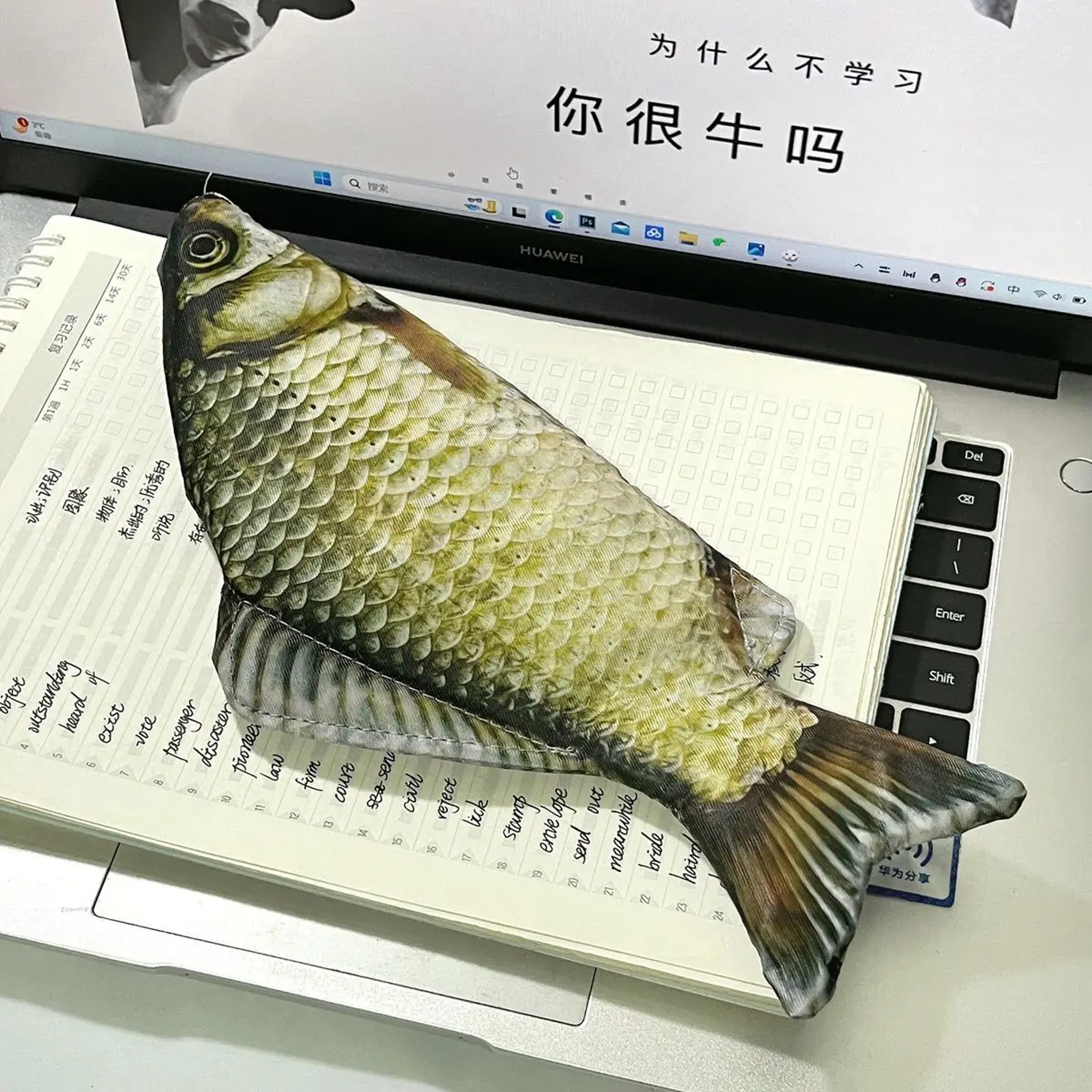 Creative Fish Pen Bag Cute Simulated Carp Pencil Case for Students and Gift Lovers – view 6
