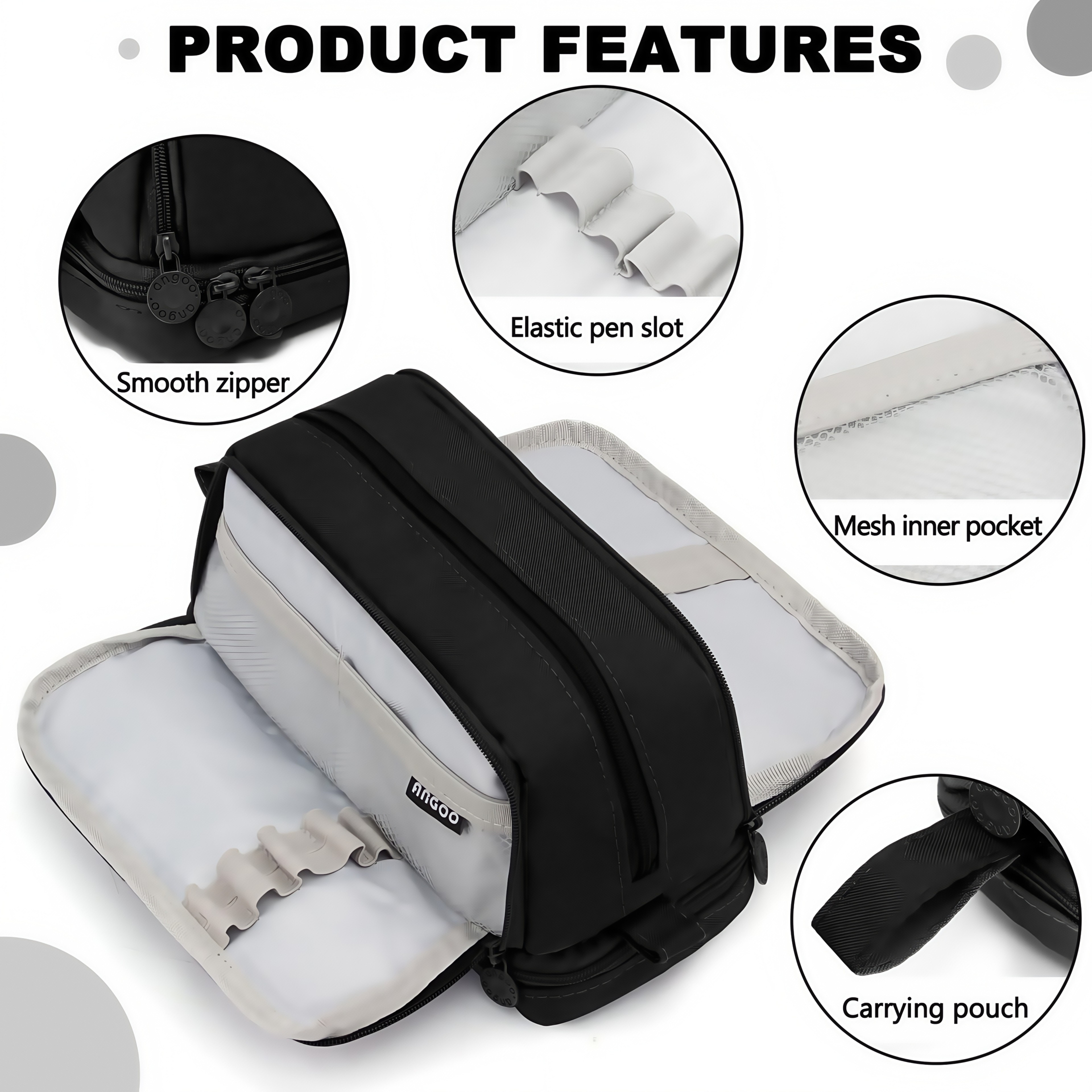 Large Capacity Pencil Case And MultiPurpose Stationery Organizer 2