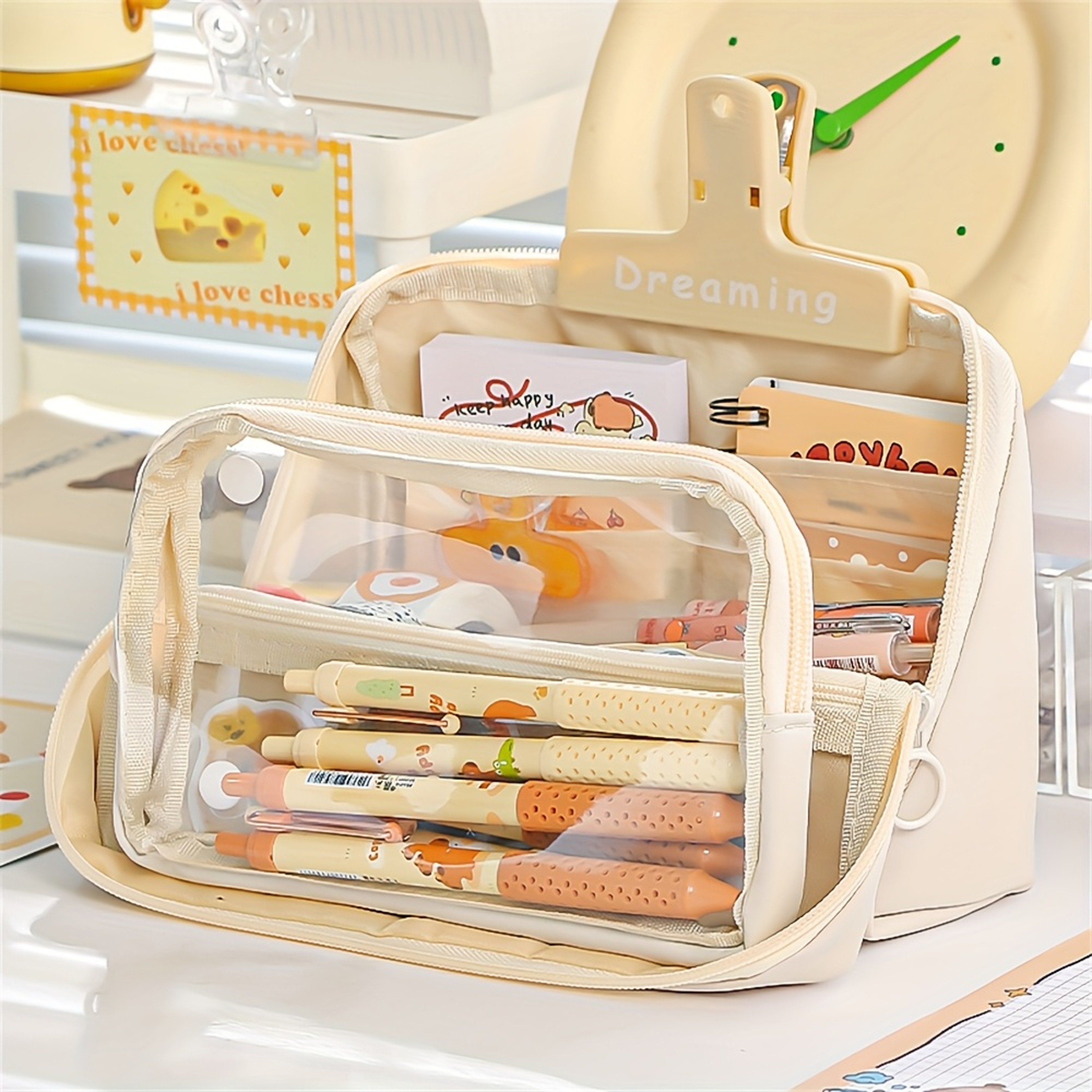 Nine Compartment Large Capacity Pencil Case Organizer 4