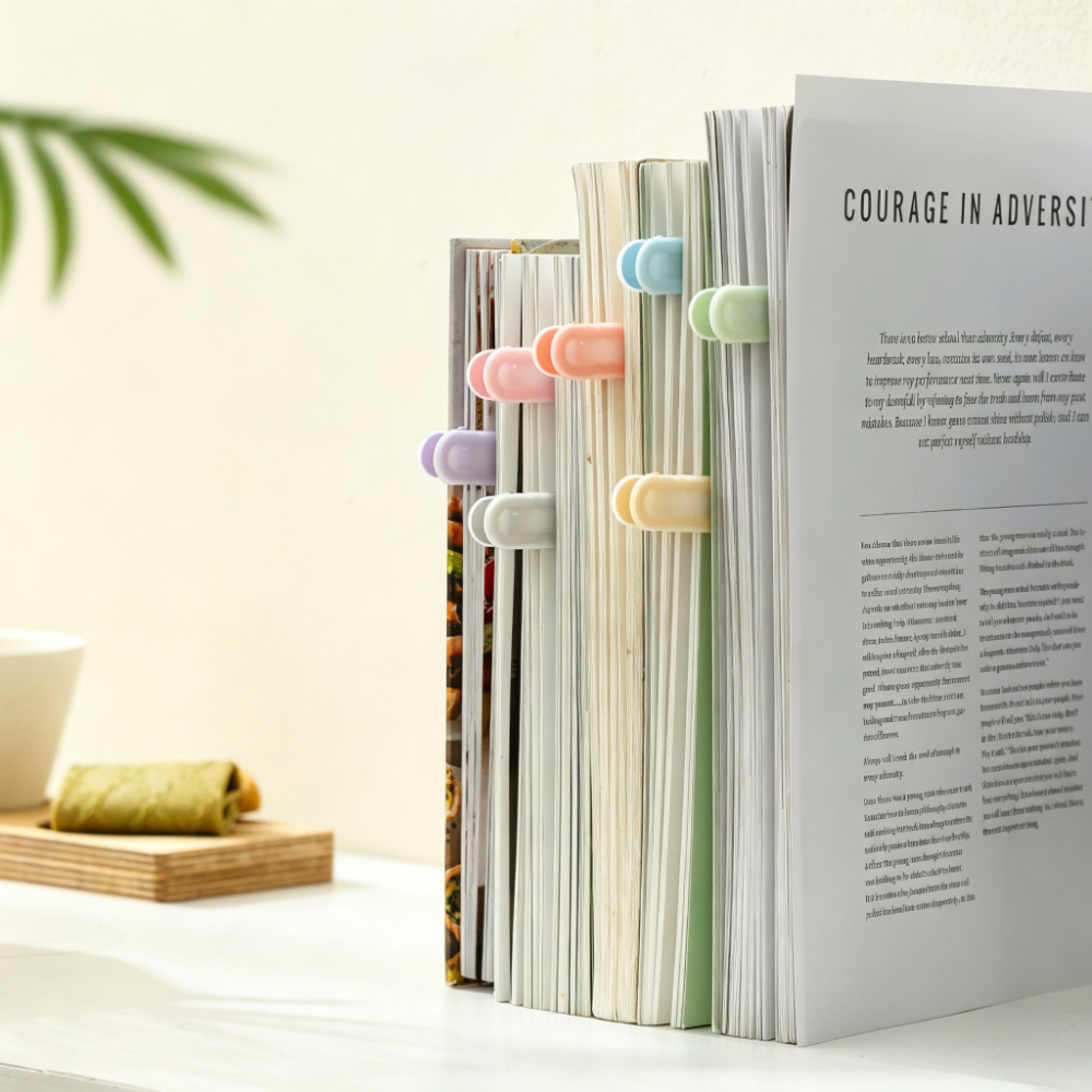 Colorful Silicone Automatic Bookmark Clip And Page Holder 1