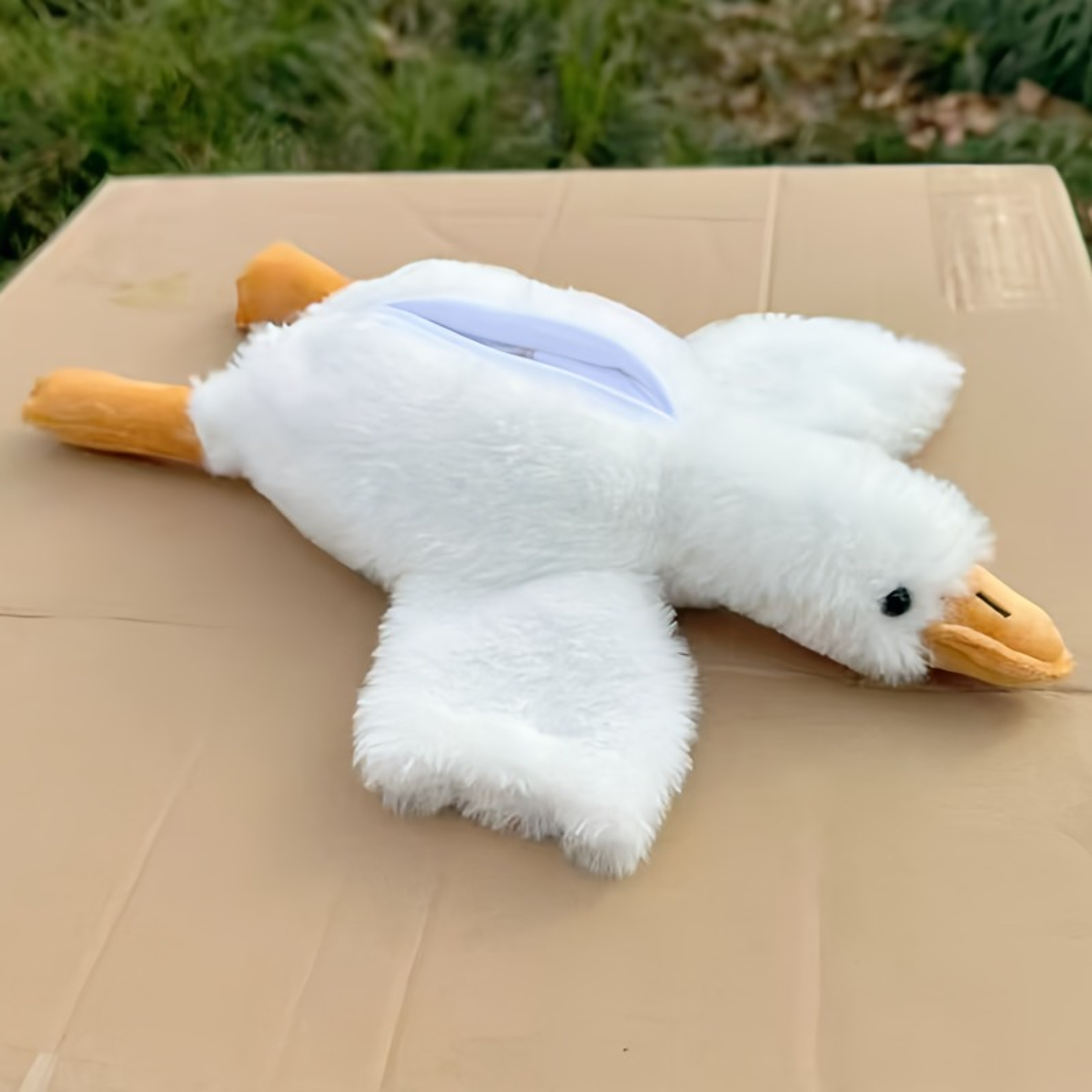 White Goose Plush Pencil Case and Soft Stationery Pouch – view 2