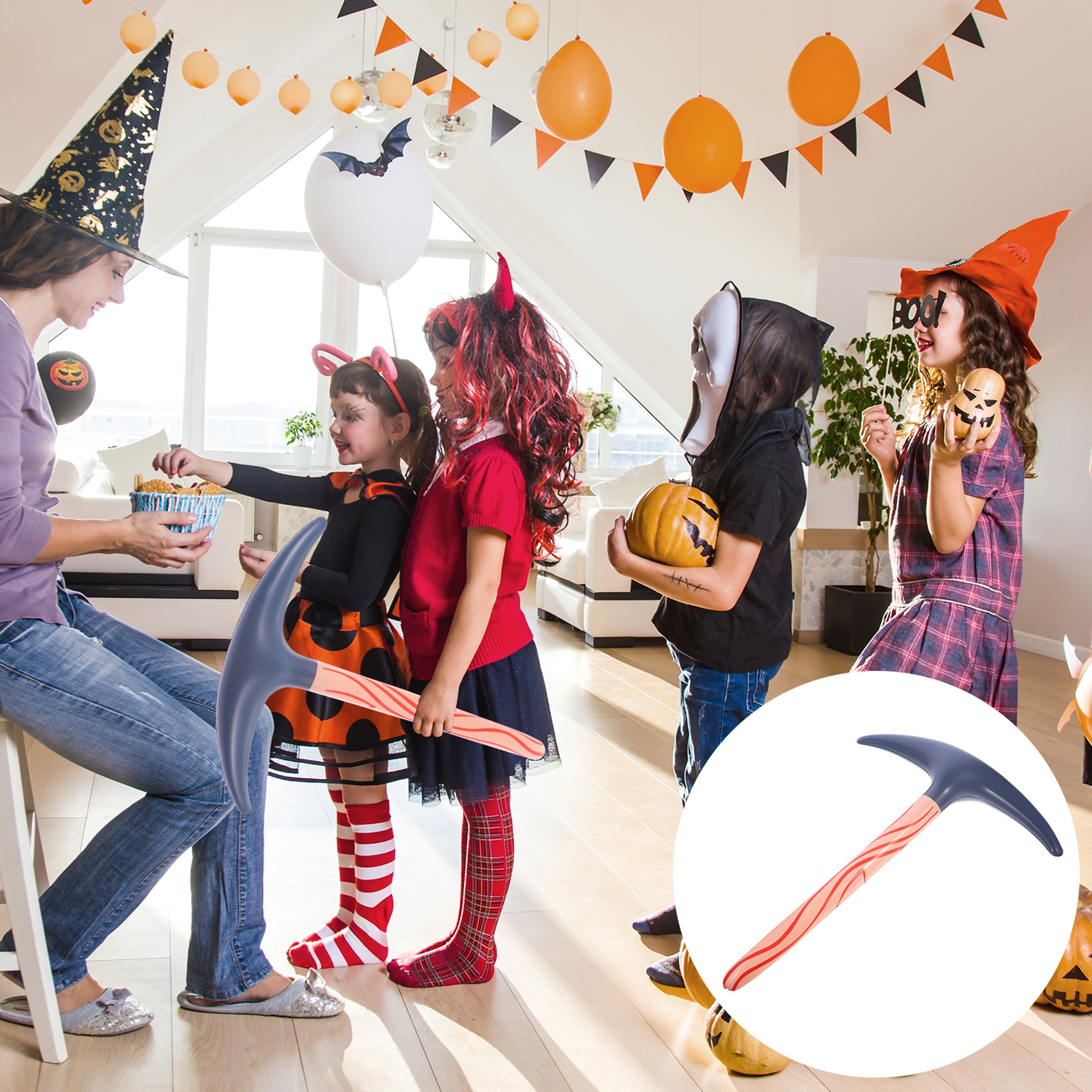 Inflatable Pickaxe Toy Set for Parties, Cosplay and Pool Fun – view 4