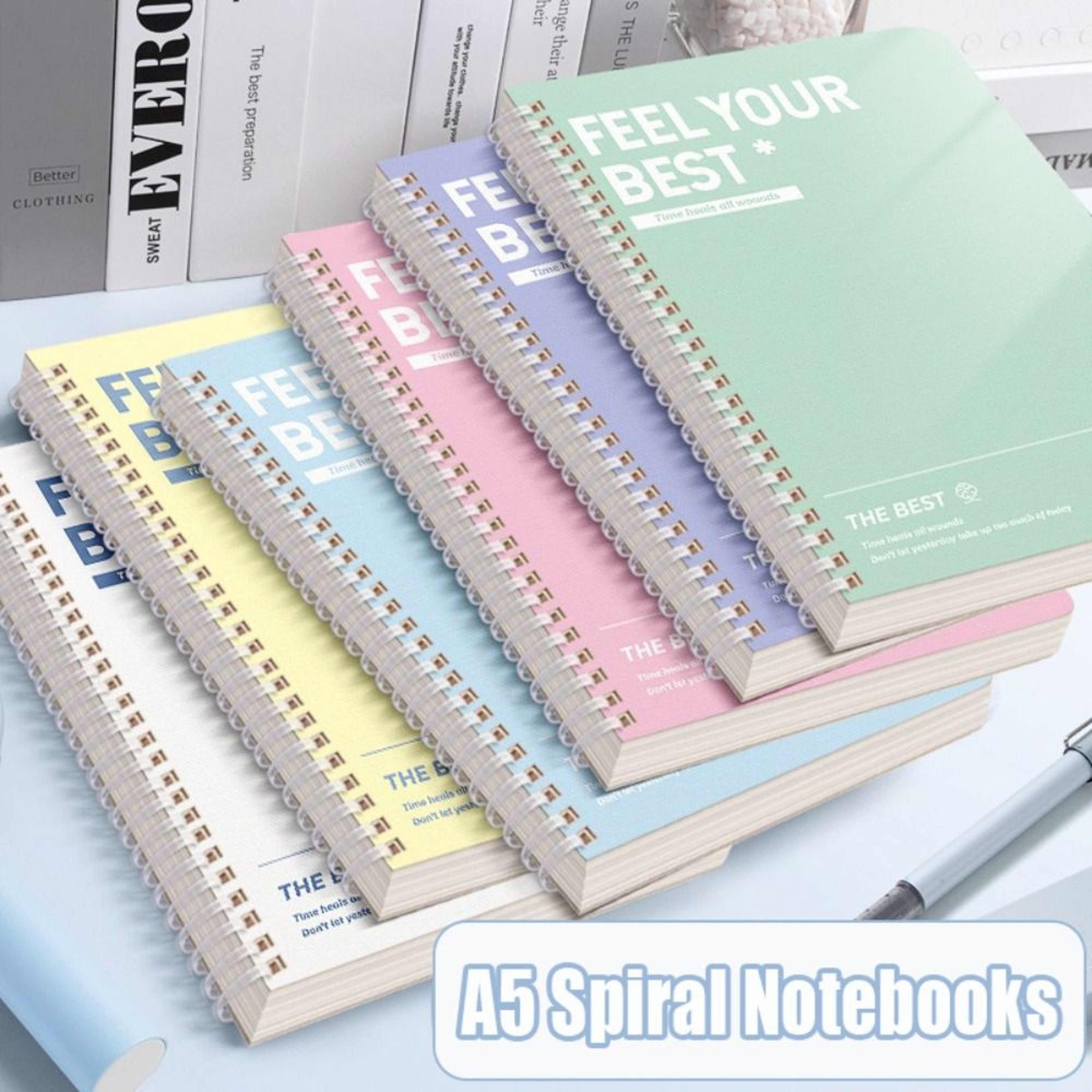 Colorful Spiral Notebook With Lined Perforated Pages 0