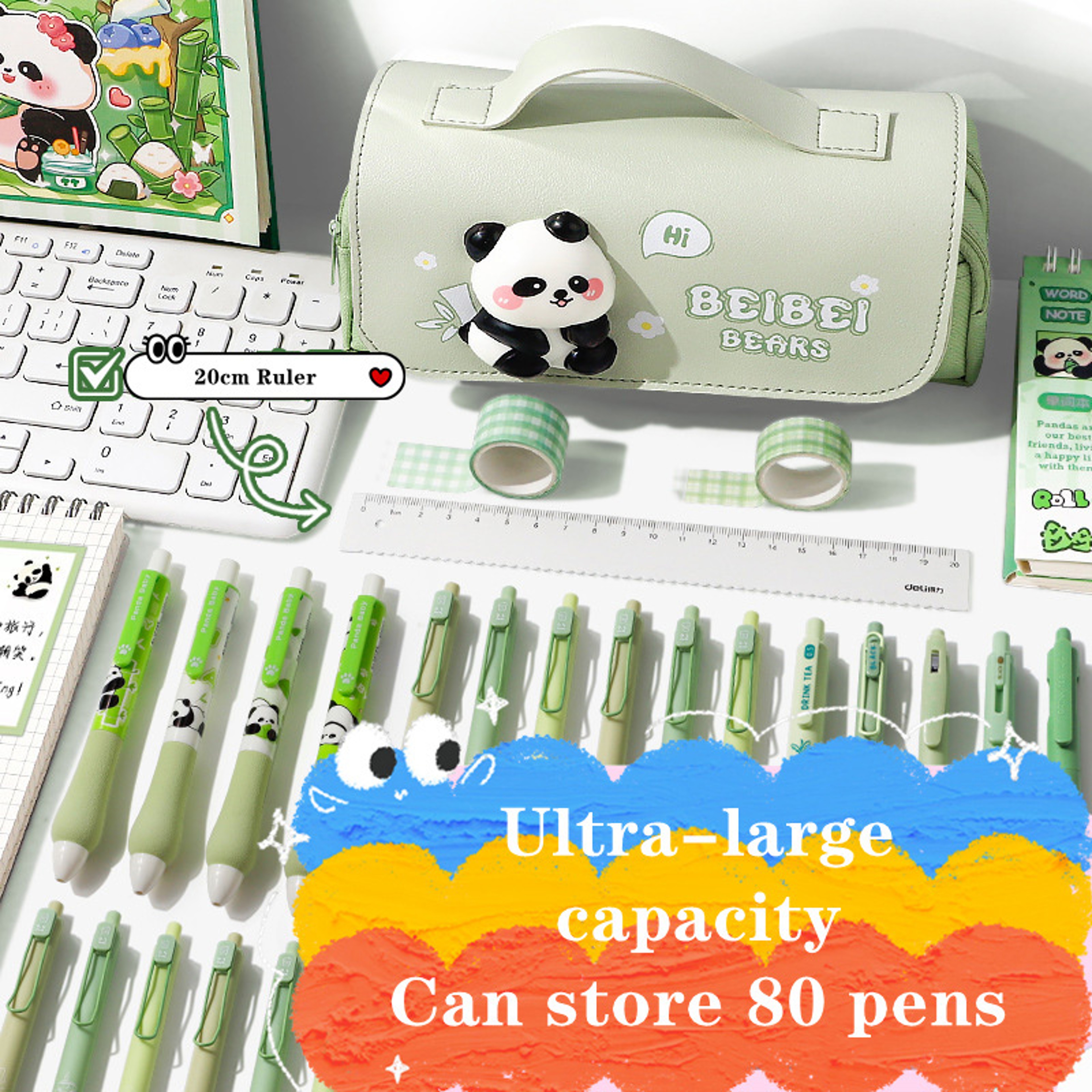 Capybara Pencil Case With Stress Relief Toy And Large Capacity Storage 2