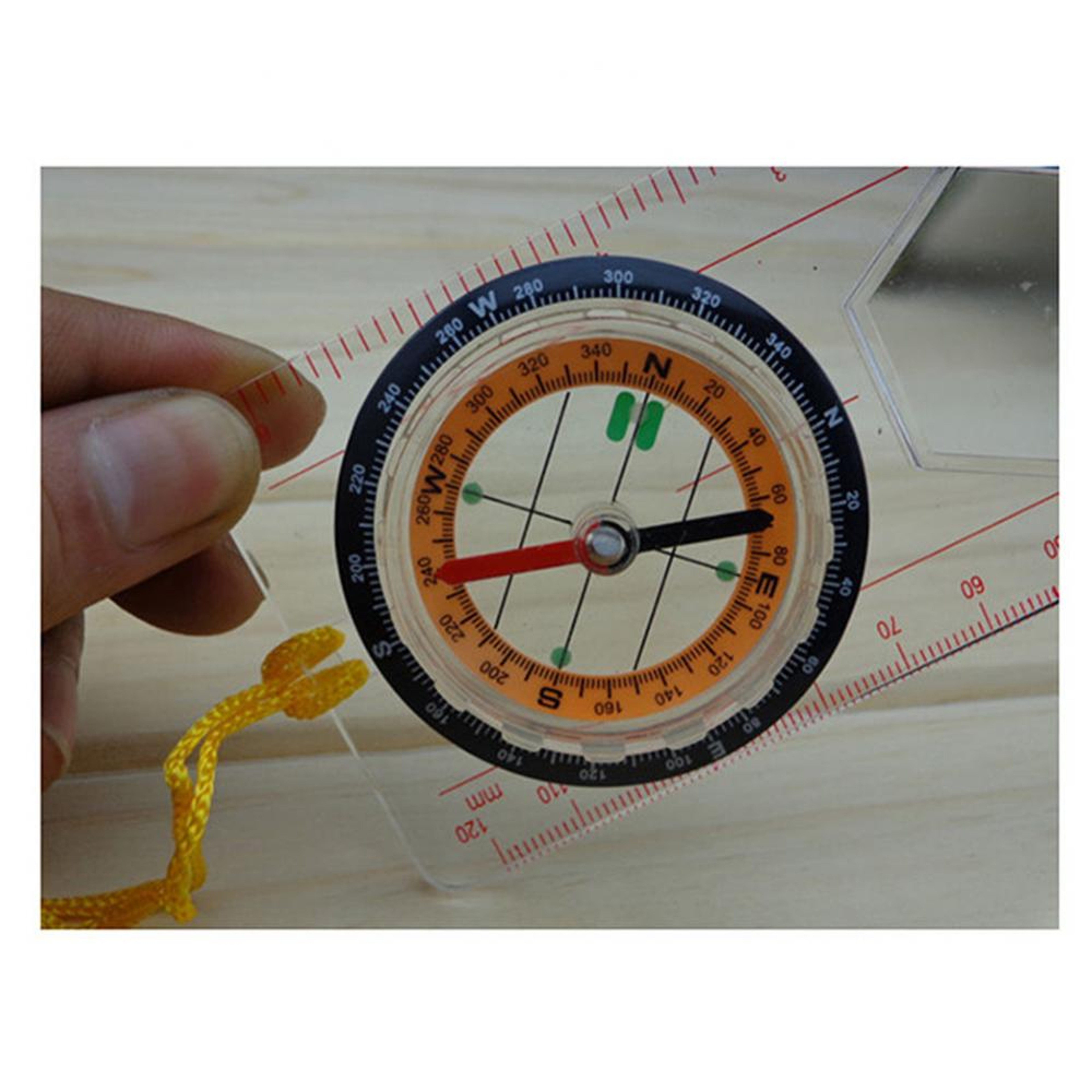 Baseplate Compass with Map Ruler for Hiking and Orienteering – view 4