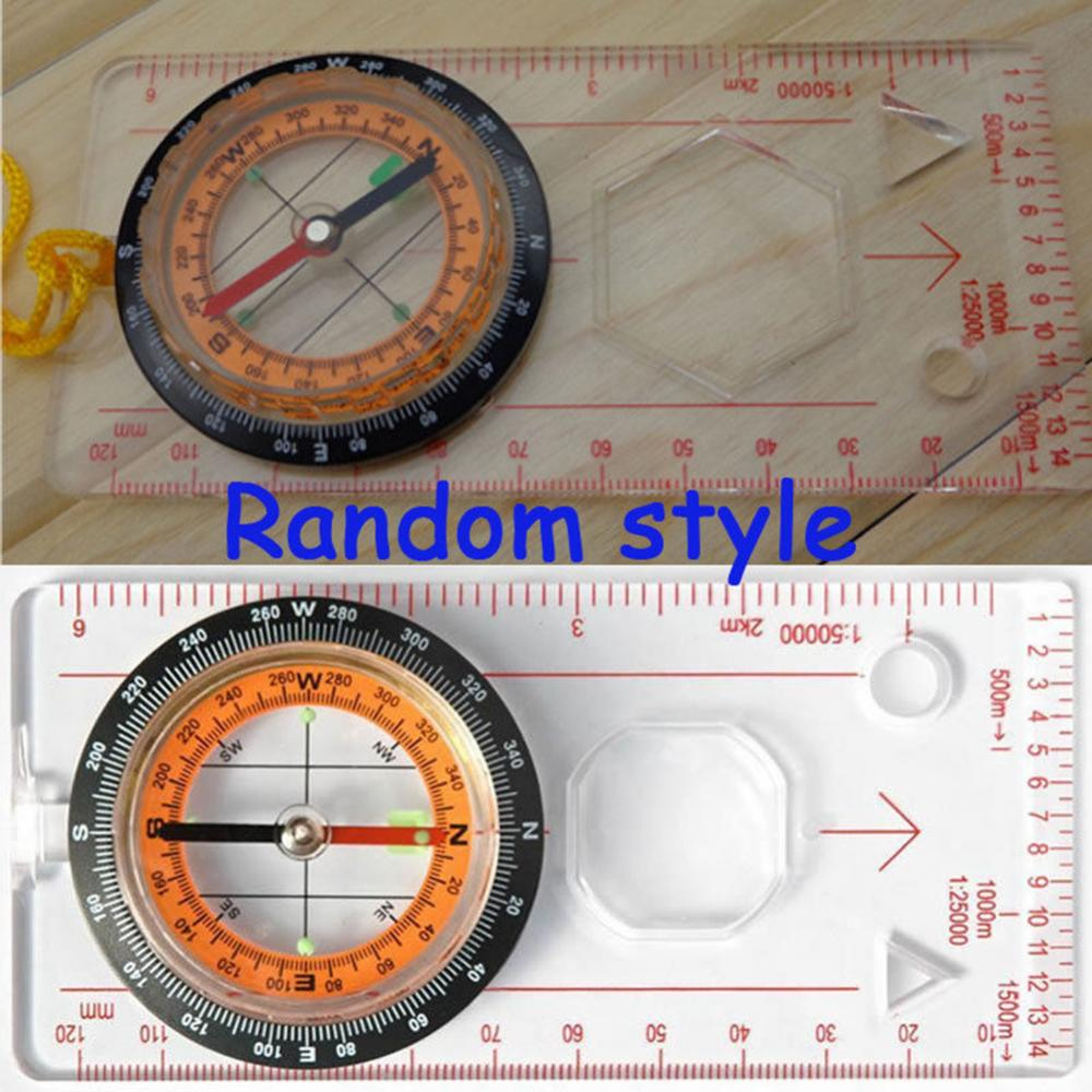 Baseplate Compass with Map Ruler for Hiking and Orienteering – view 6