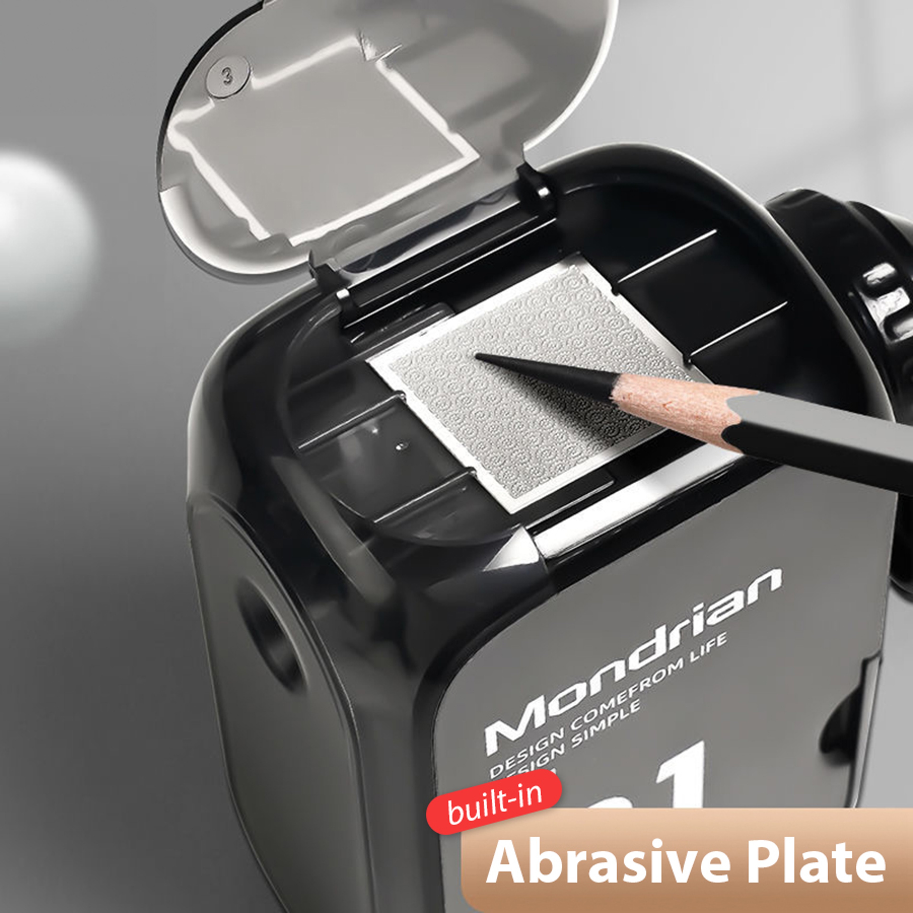 Professional Hand Crank Pencil Sharpener for Sketching Drawing and Charcoal Pencils – view 2