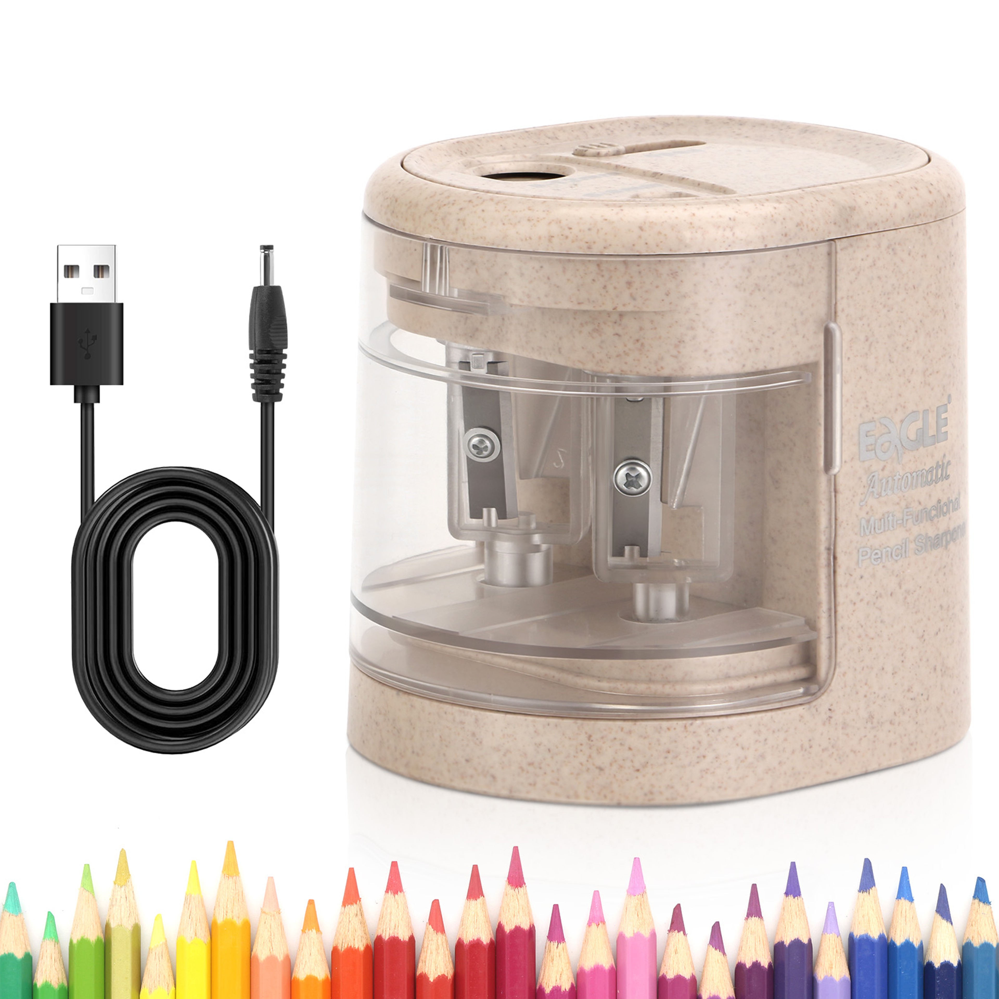 Automatic Electric Pencil Sharpener Fast Sharpening Machine For School Office Art Supplies 0