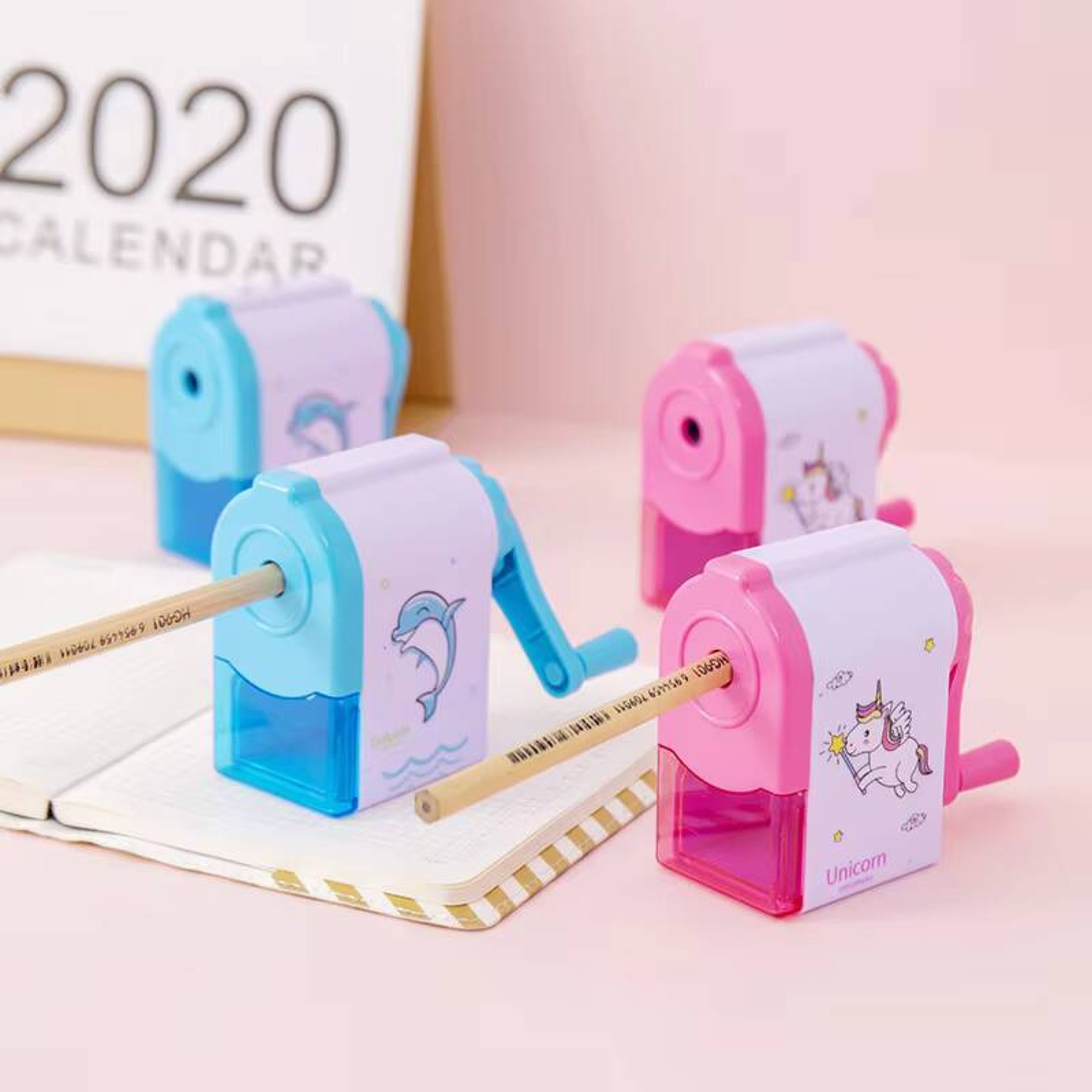 Cute Unicorn Dolphin Mechanical Pencil Sharpener Creative Stationery For School Office 2