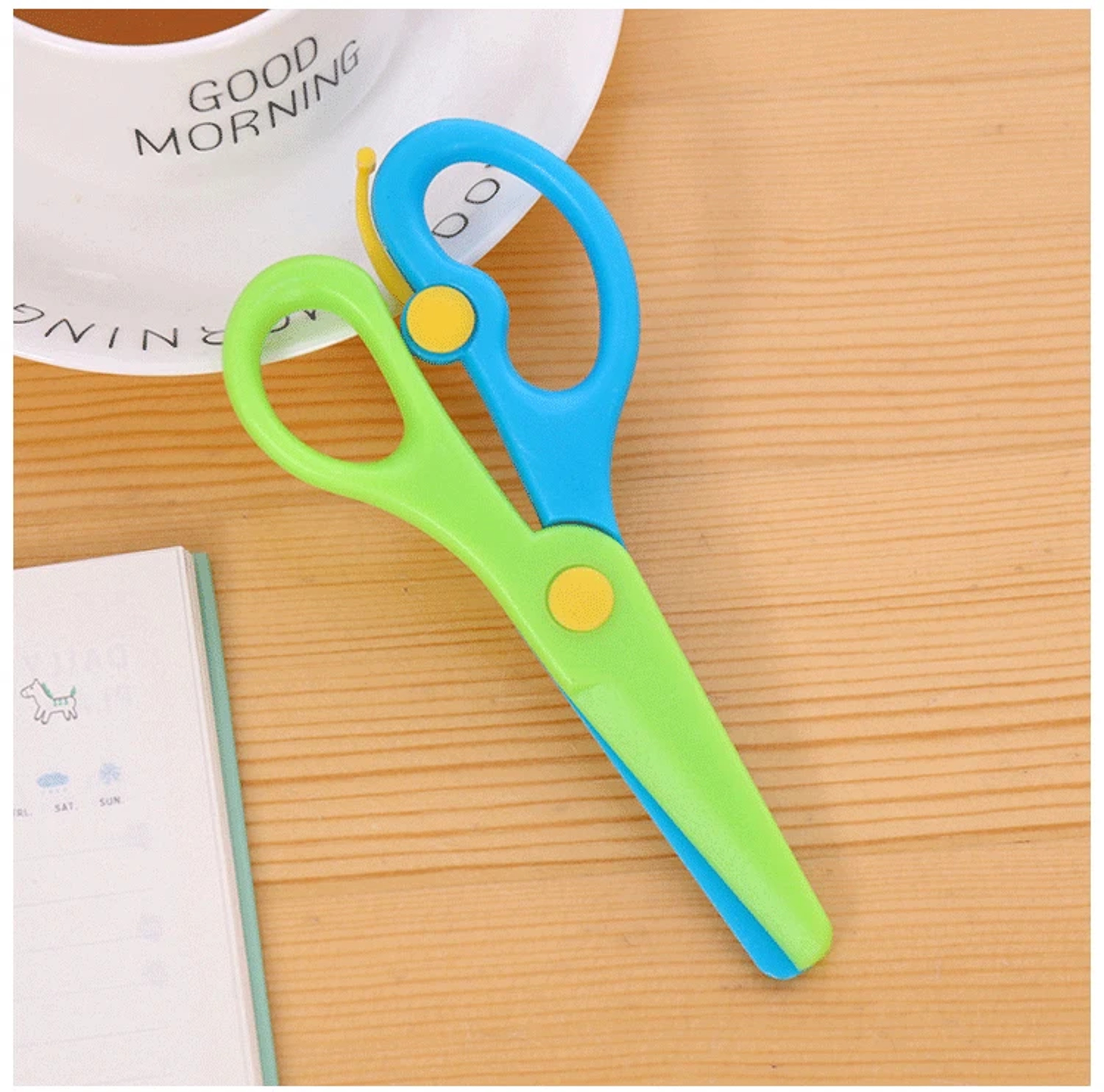 Kids Safety Scissors Non Toxic Smooth Edge Craft Scissors For School DIY Art Projects 9