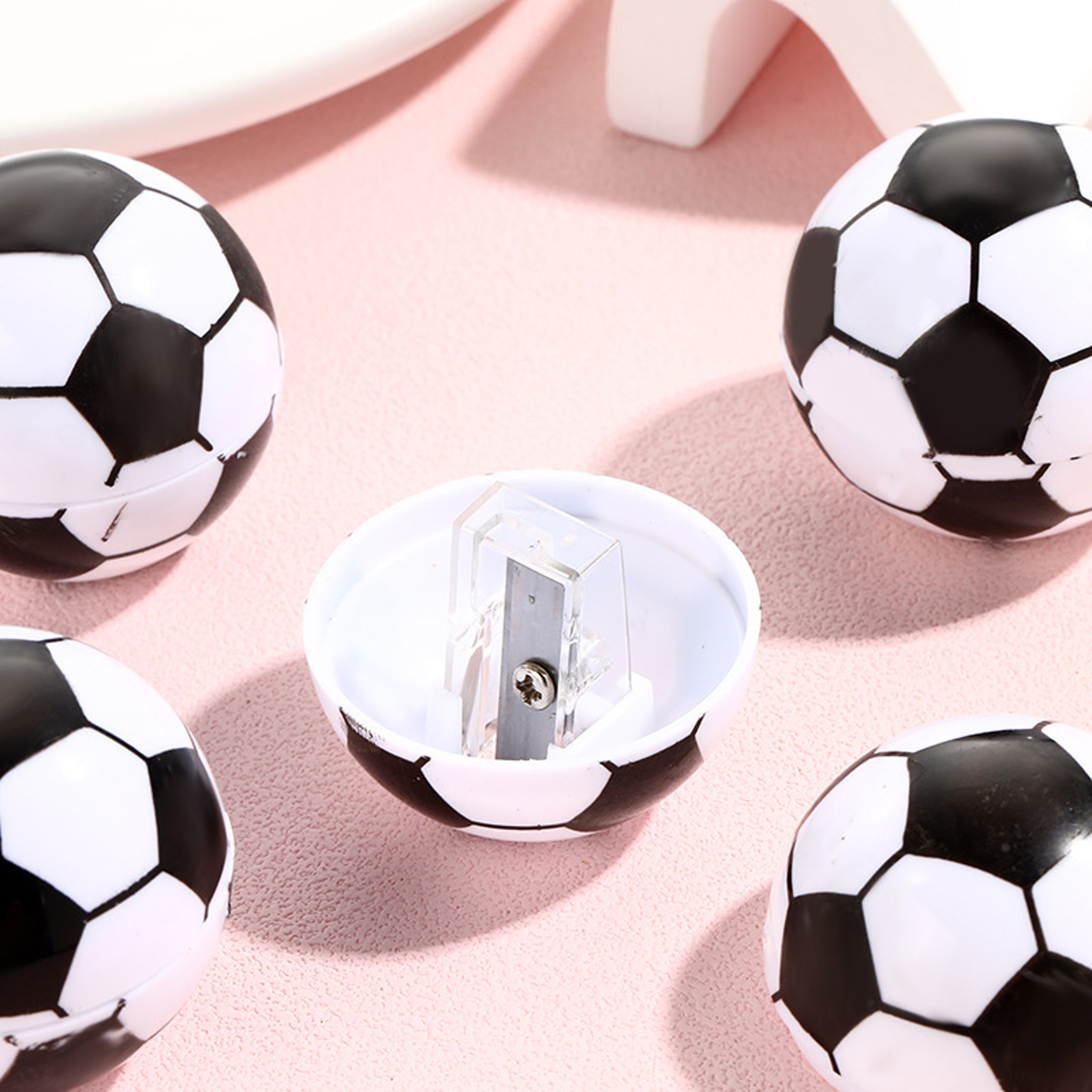 Soccer Pencil Sharpener Set Creative Mini Pencil Sharpener For Kids School Supplies 0