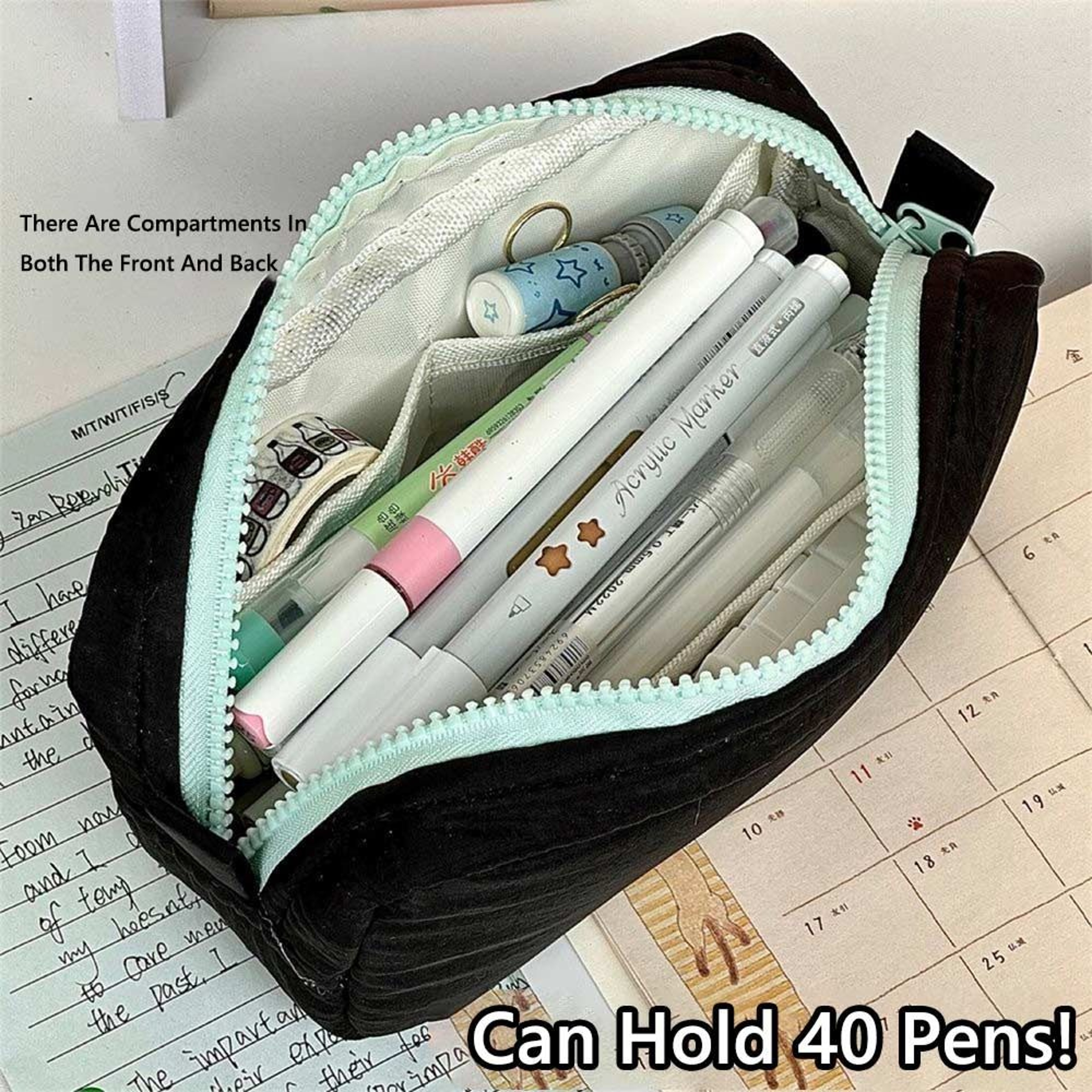 Large Capacity Pencil Case And Portable Stationery Organizer 4