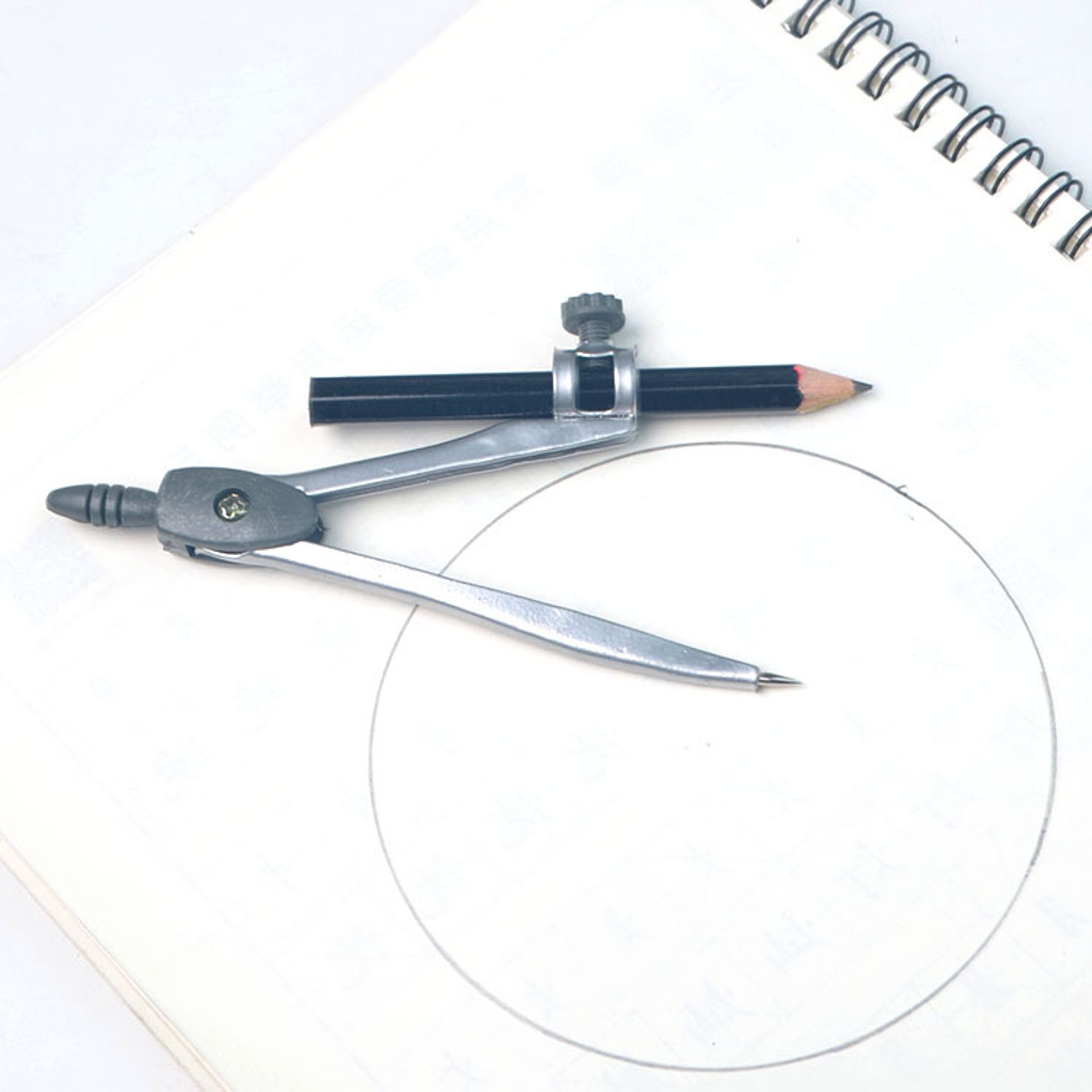 Professional Metal Geometry Compass with Pencil Set Precision Drawing Tool – view 5