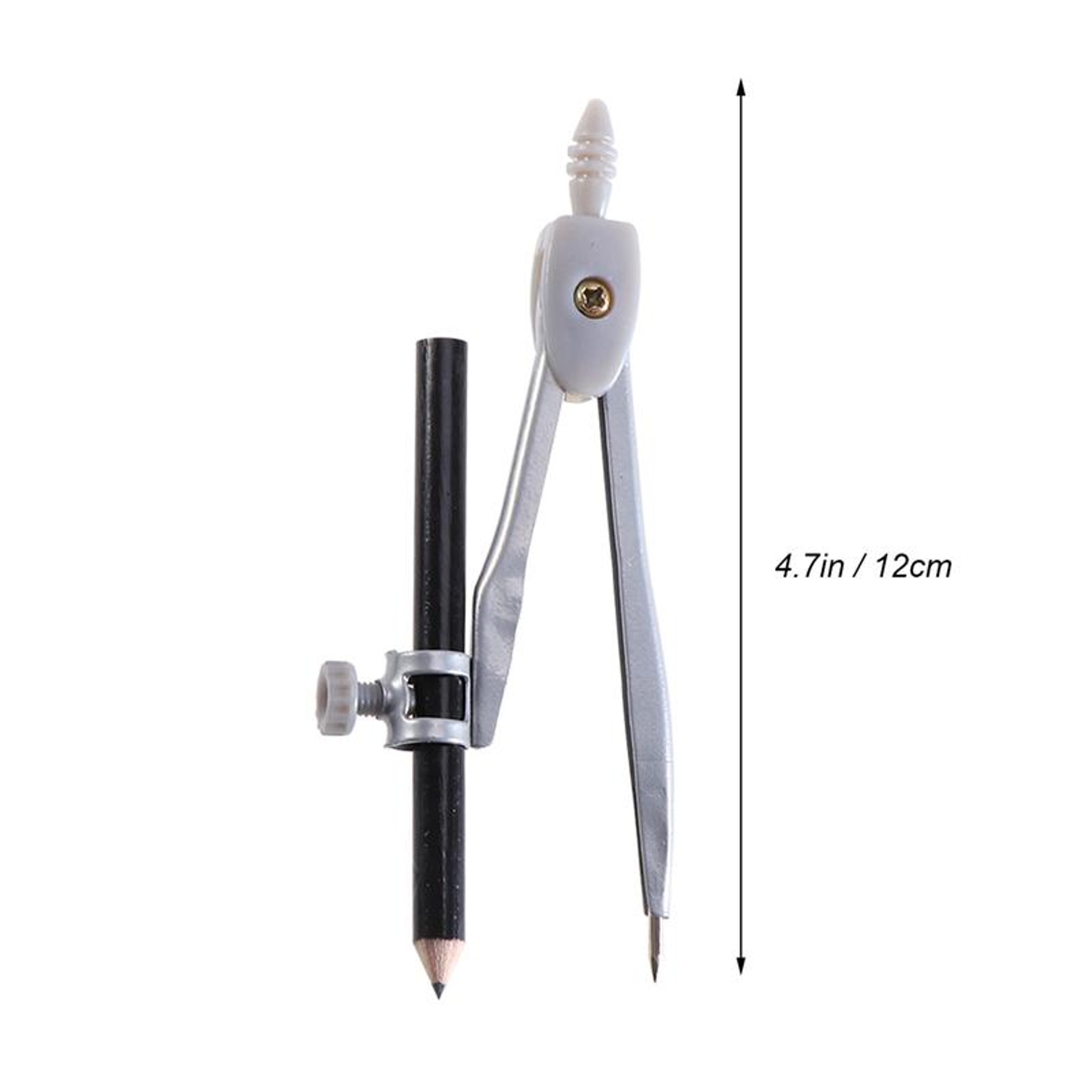 Precision Metal Compass Drawing Tool Set for Drafting Math Geometry and Woodworking – view 2