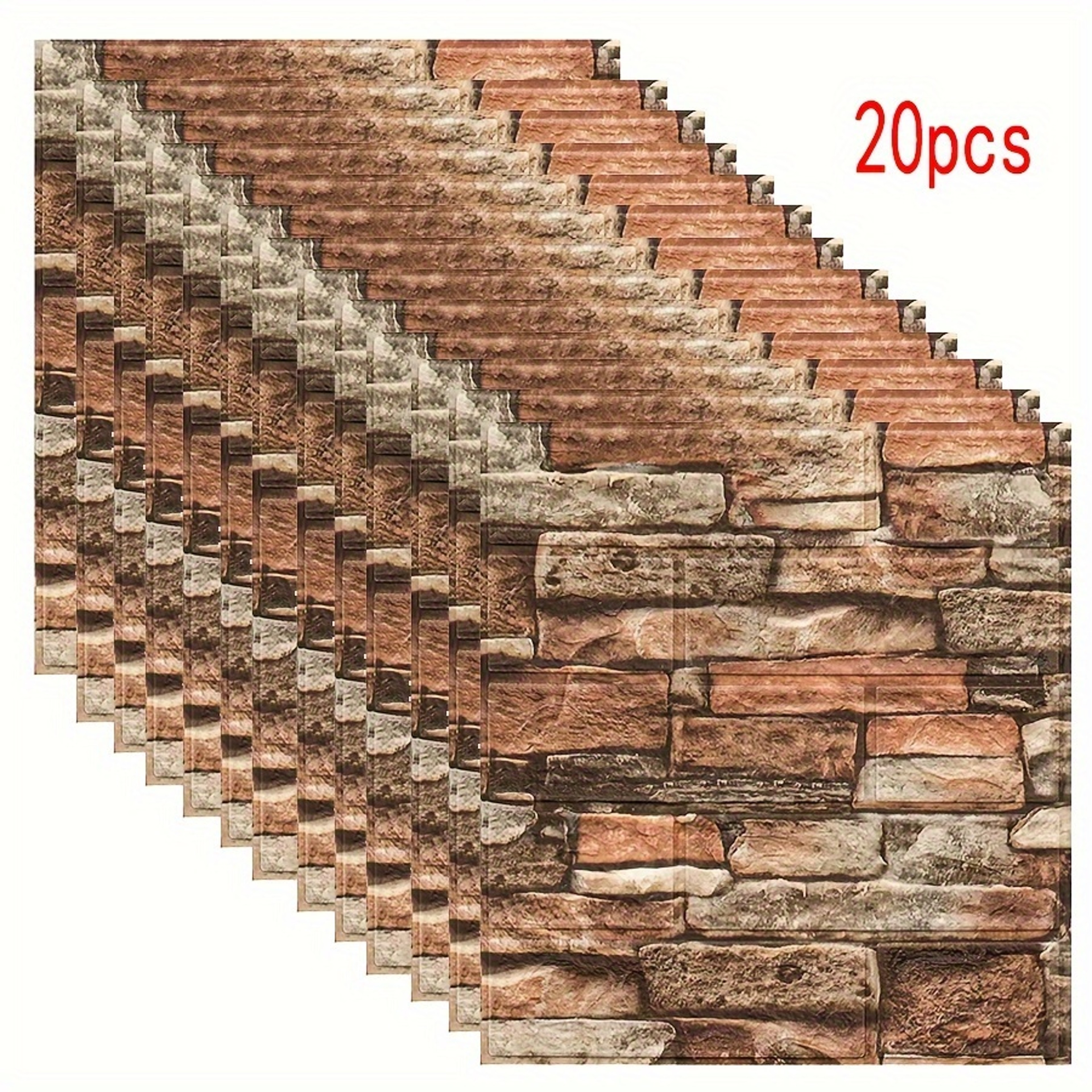 Waterproof Brick Pattern Self Adhesive Wall Stickers For Easy Home Makeover 8