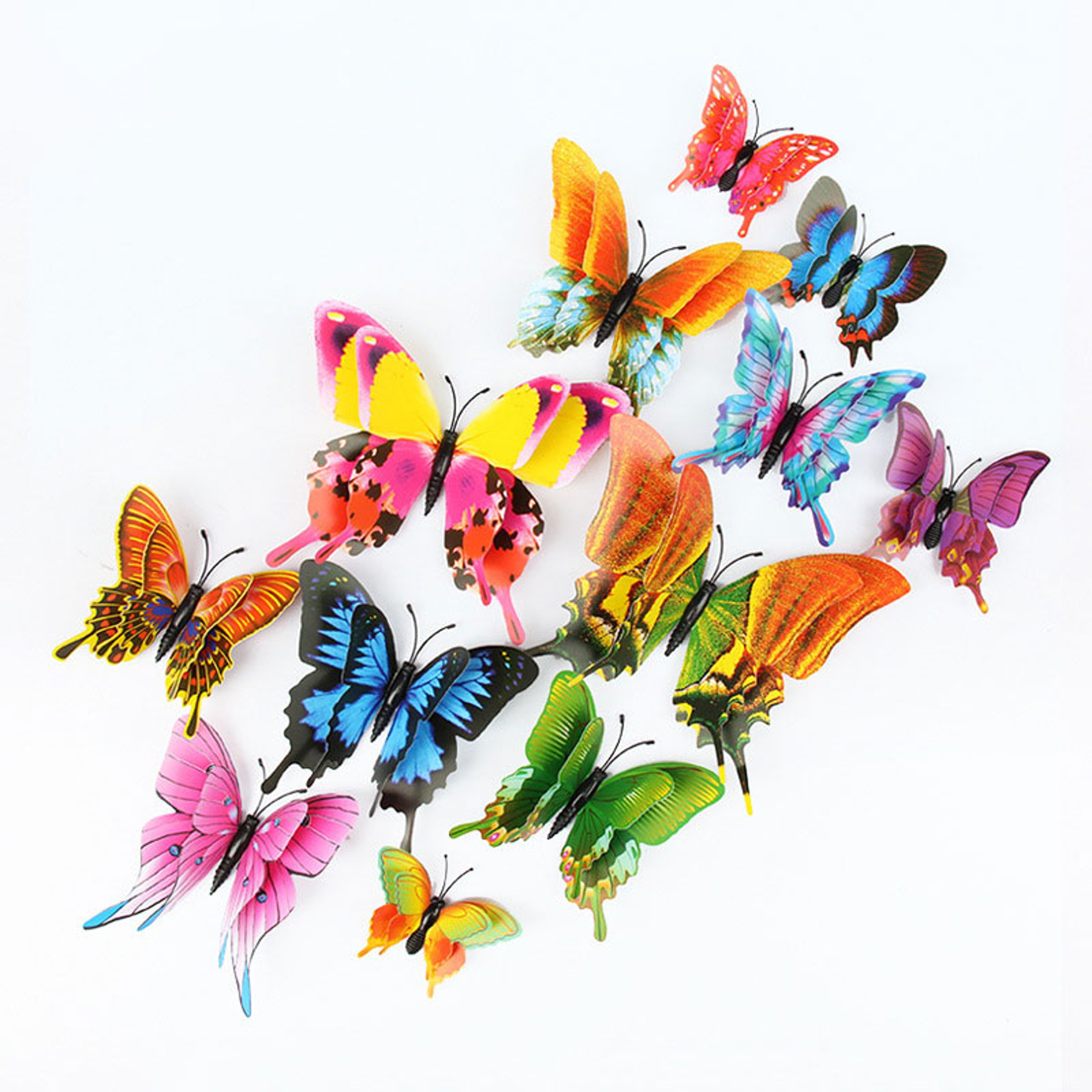 Butterfly Wall Stickers Double Layer DIY Wall Decor For Living Room Kids Room Wedding Decoration 6