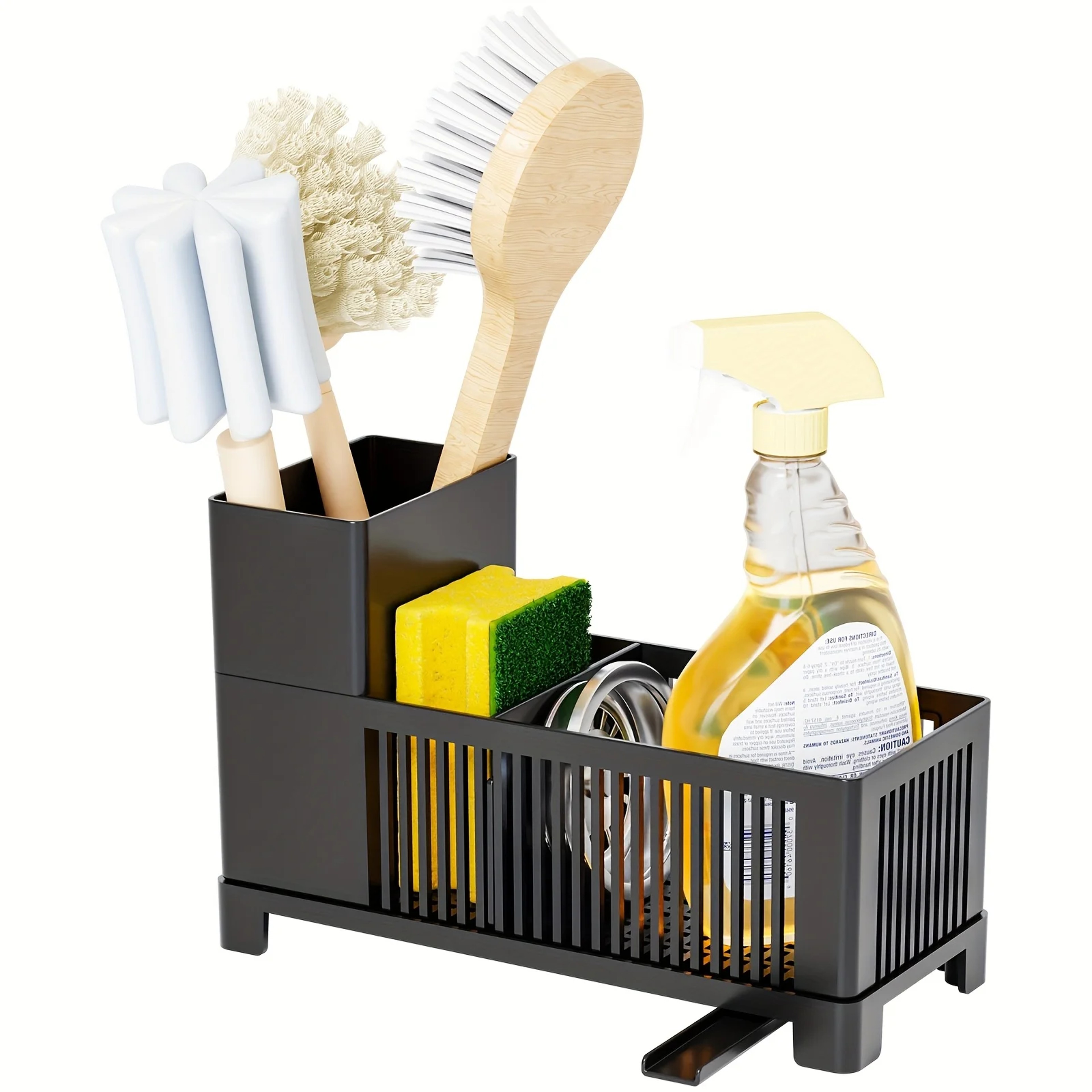 Kitchen Drain Rack Sponge Holder Basket Storage Organizer – view 1