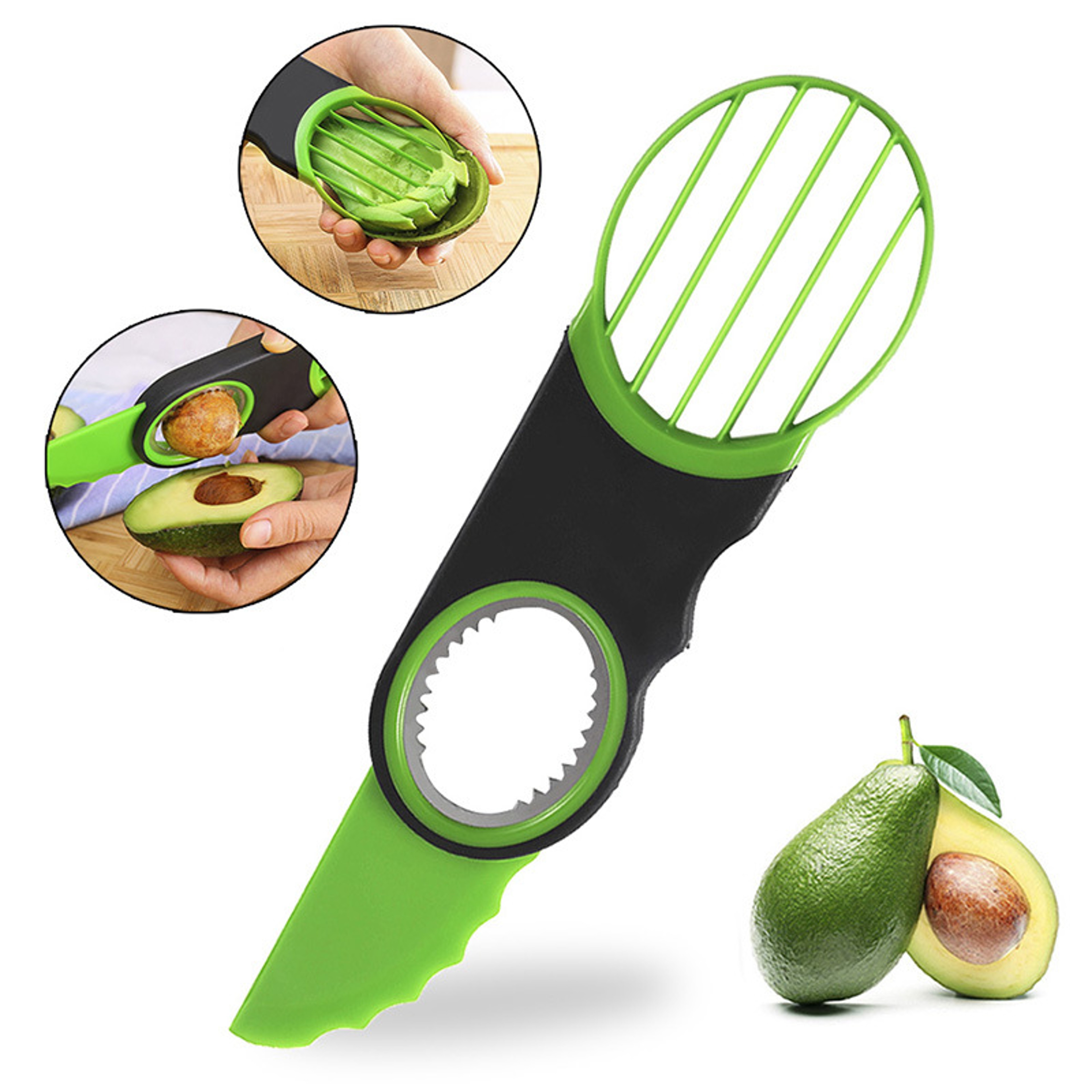 Avocado Tool With Slicer Pitter And Peeler For Easy Avocado Preparation 0