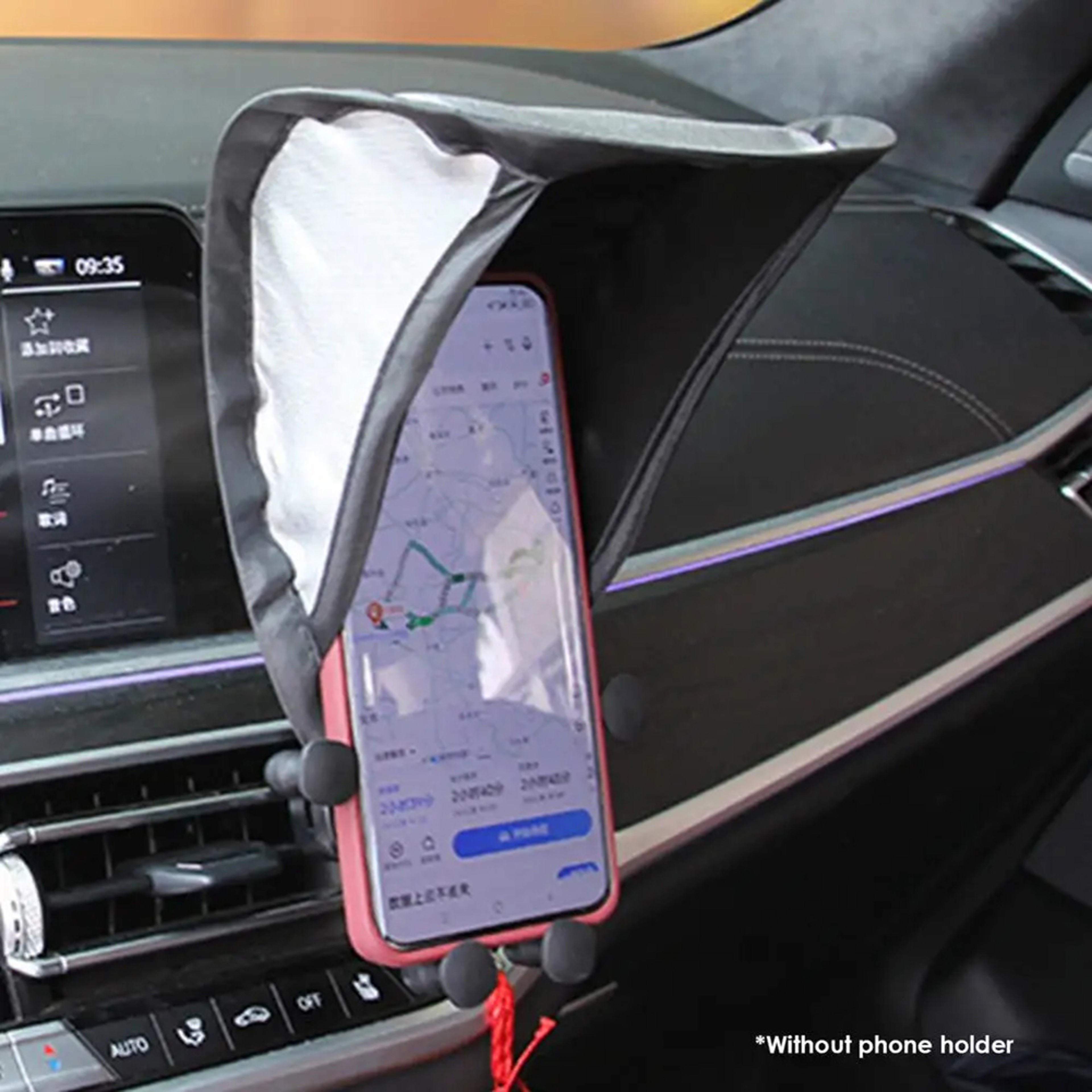 Portable Phone Sun Shade Cover for Car and Motorcycle Mounts Outdoor Navigation Protection – view 6