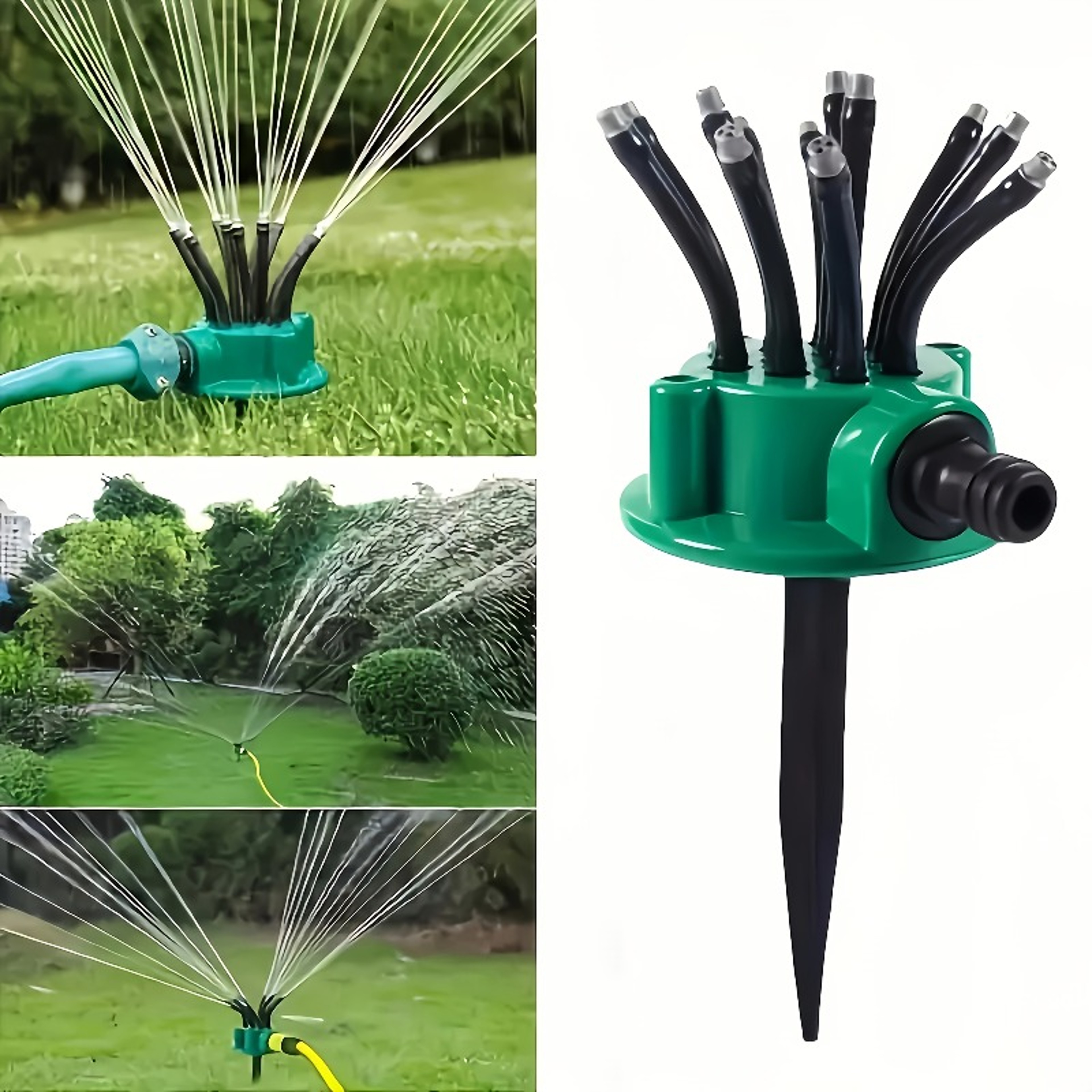 Rotary Automatic Garden Sprinkler Watering System for Lawn and Backyard Irrigation – view 1