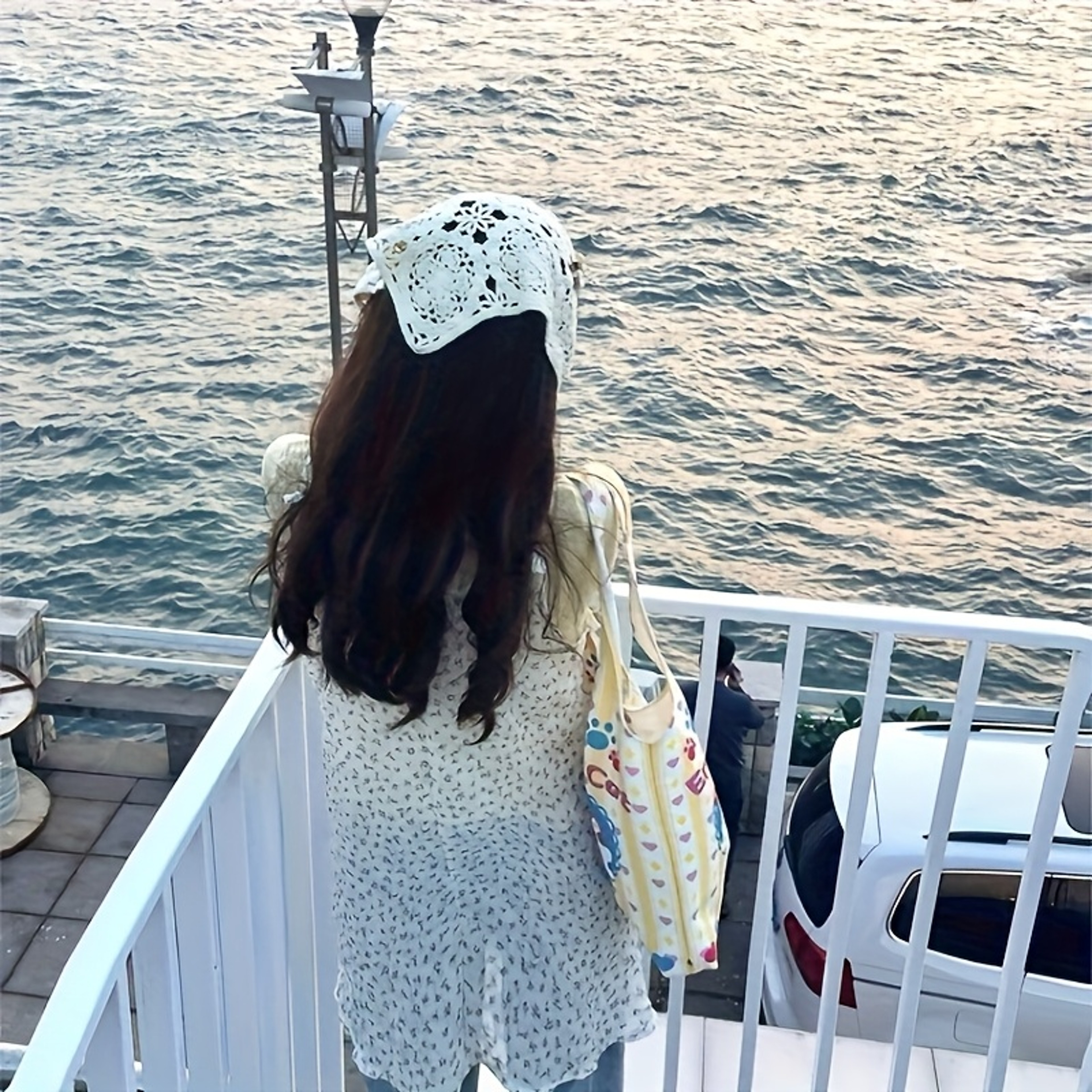 Bohemian Hand Woven Triangle Scarf Hair Accessory Sweet Summer Headband – view 1