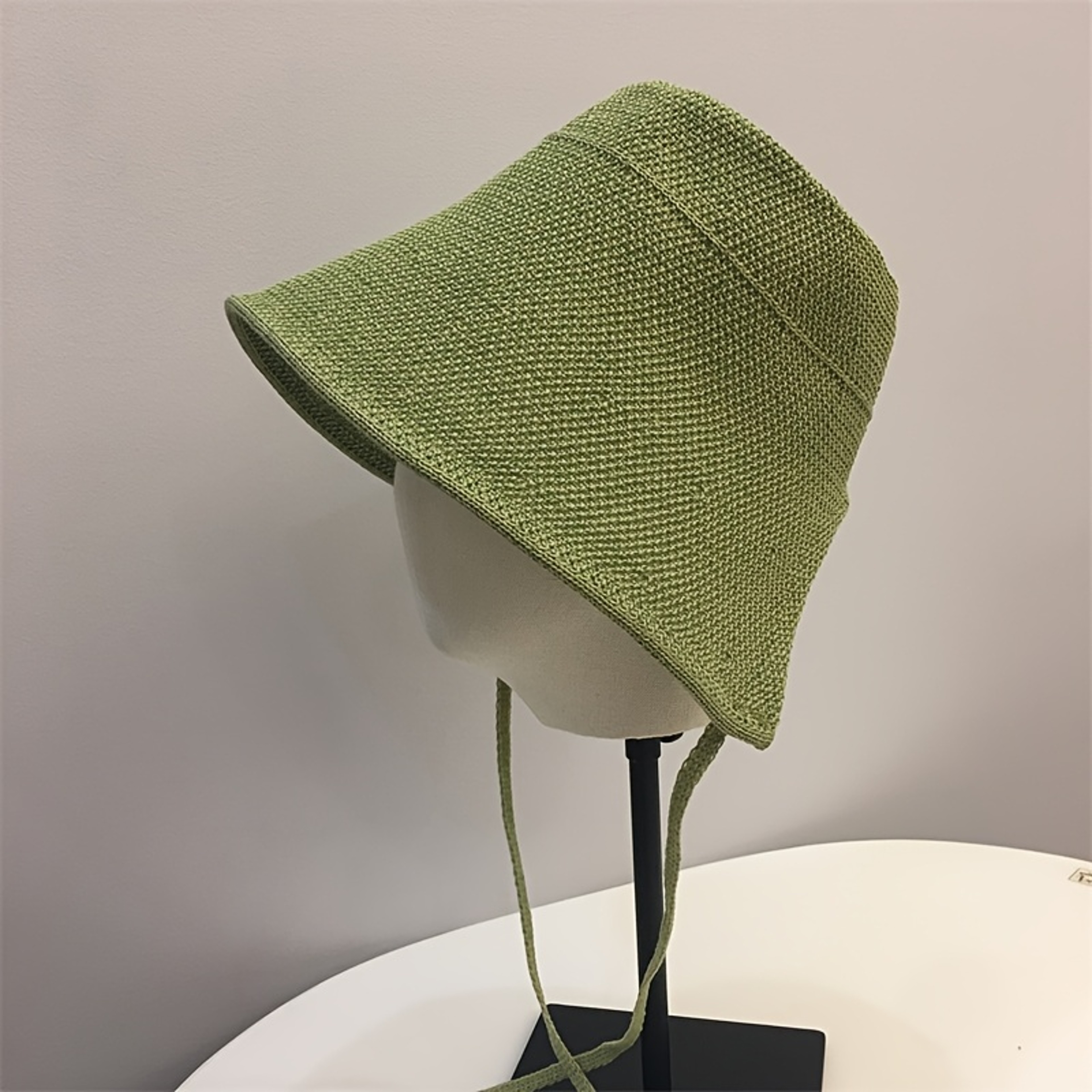 Ladies Straw Bucket Hat Adjustable Tie Sun Protection Hat For Summer Outdoor Travel 4