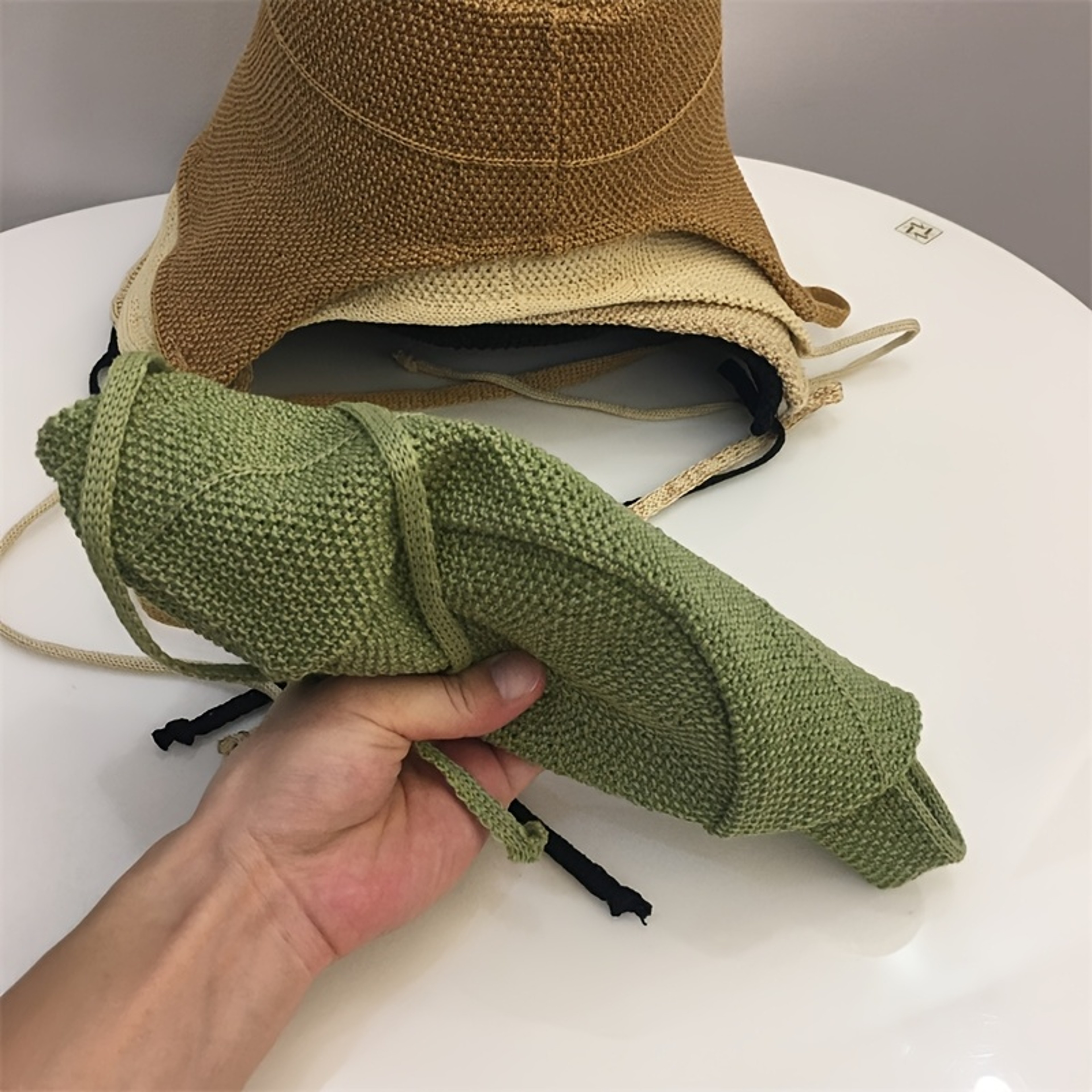 Ladies Straw Bucket Hat Adjustable Tie Sun Protection Hat For Summer Outdoor Travel 5
