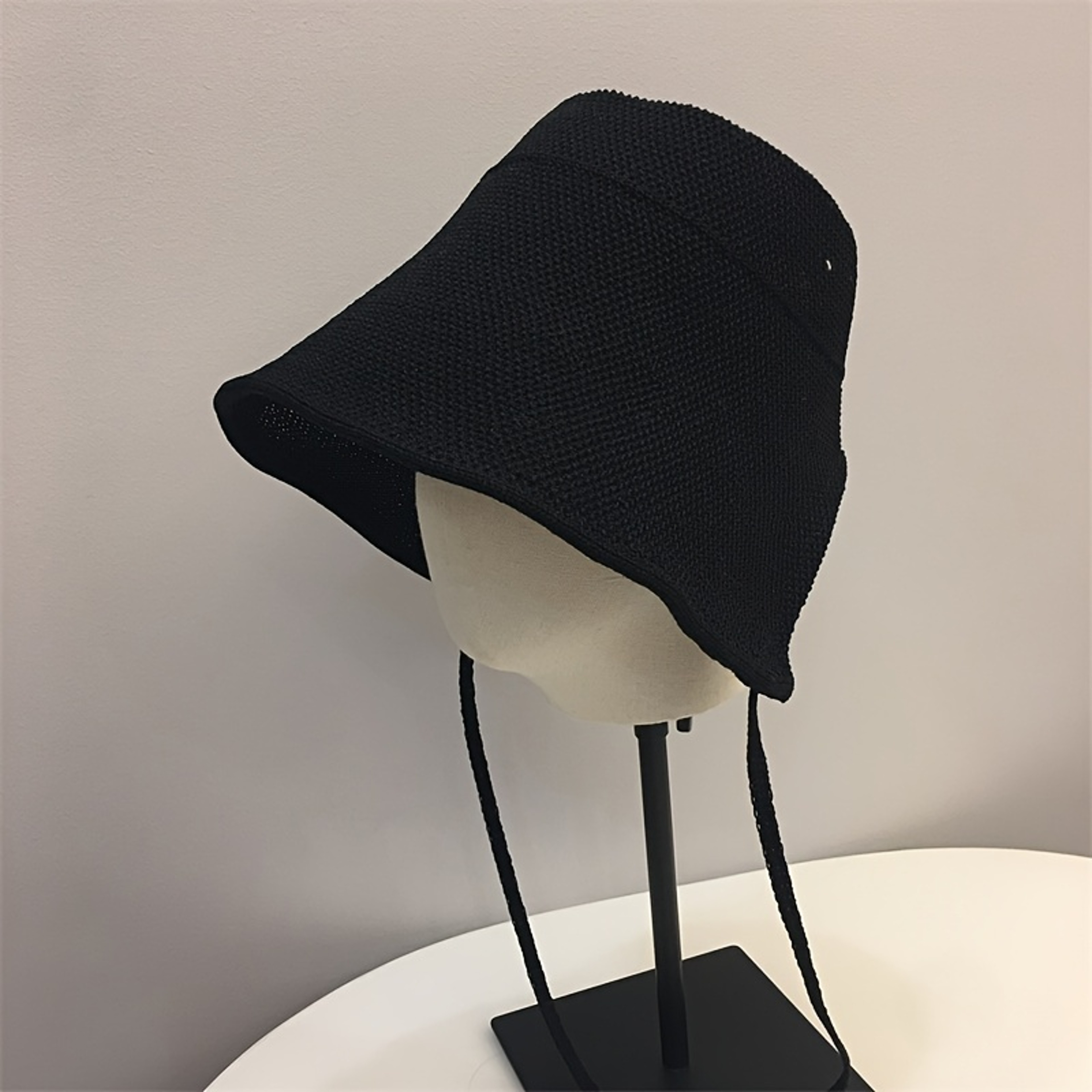 Ladies Straw Bucket Hat Adjustable Tie Sun Protection Hat For Summer Outdoor Travel 7