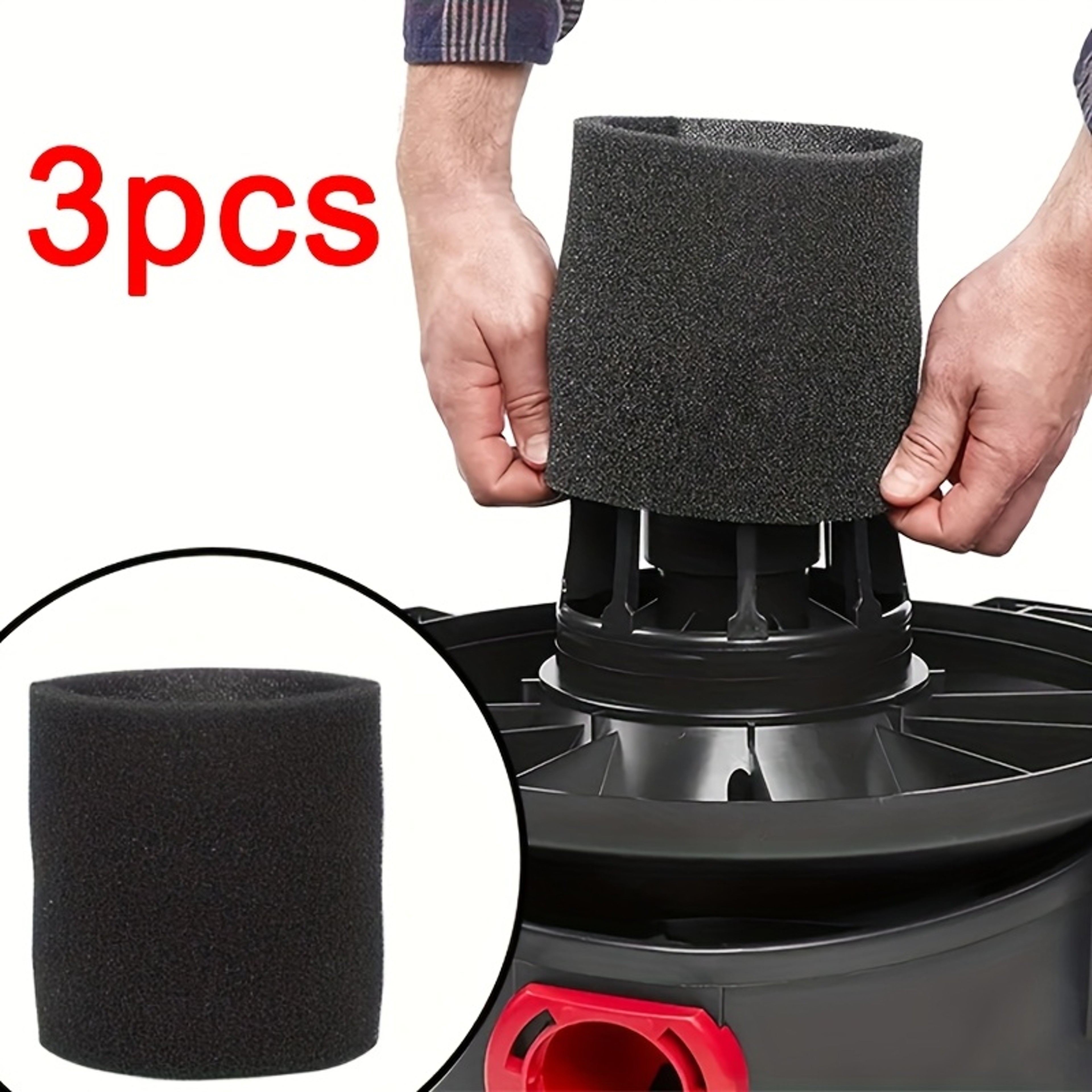Foam Sleeve Filter Replacement for Wet Dry Vacuum Cleaners – view 1
