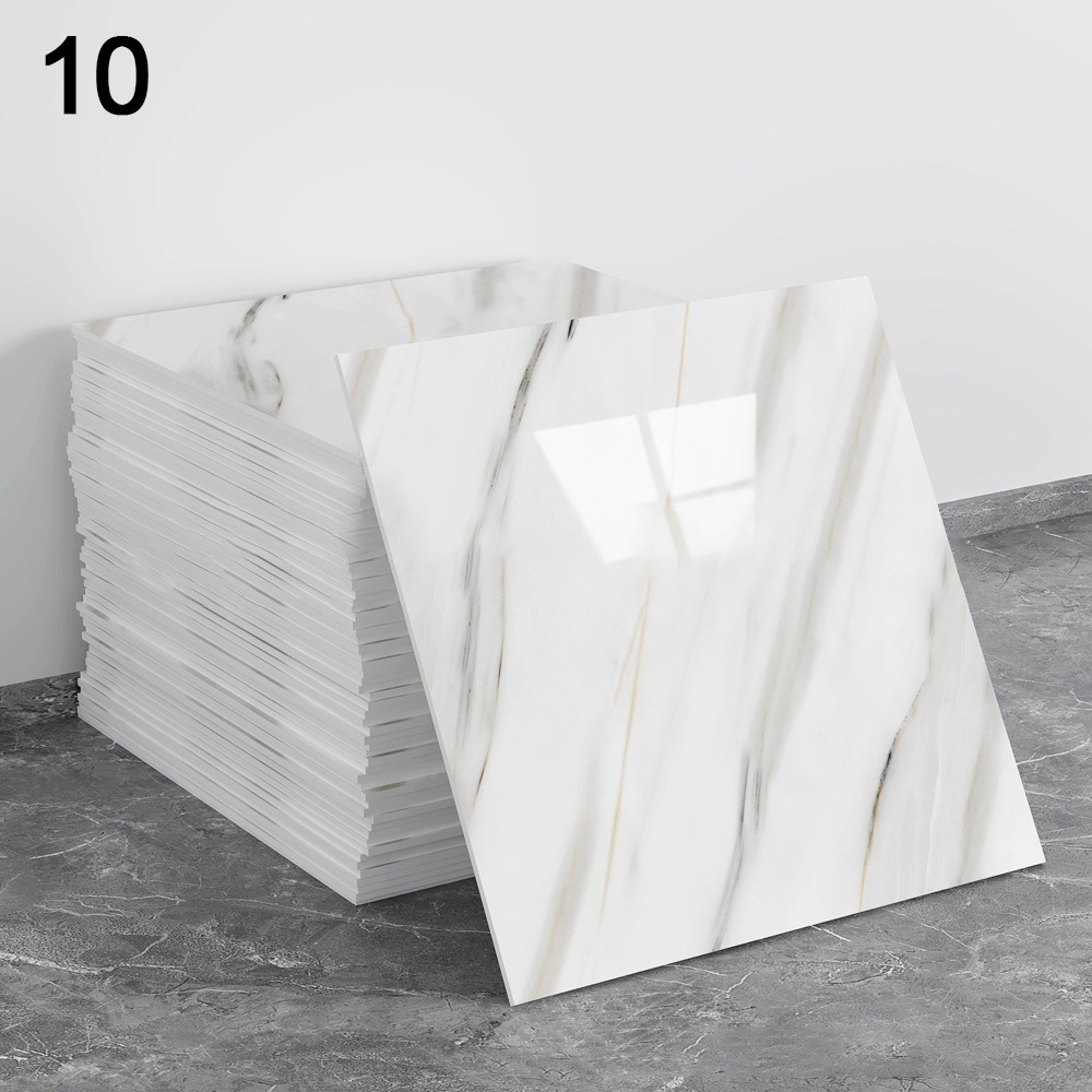 Wall Tiles Peel And Stick Marble Pattern Waterproof DIY Home Decor Stickers 11