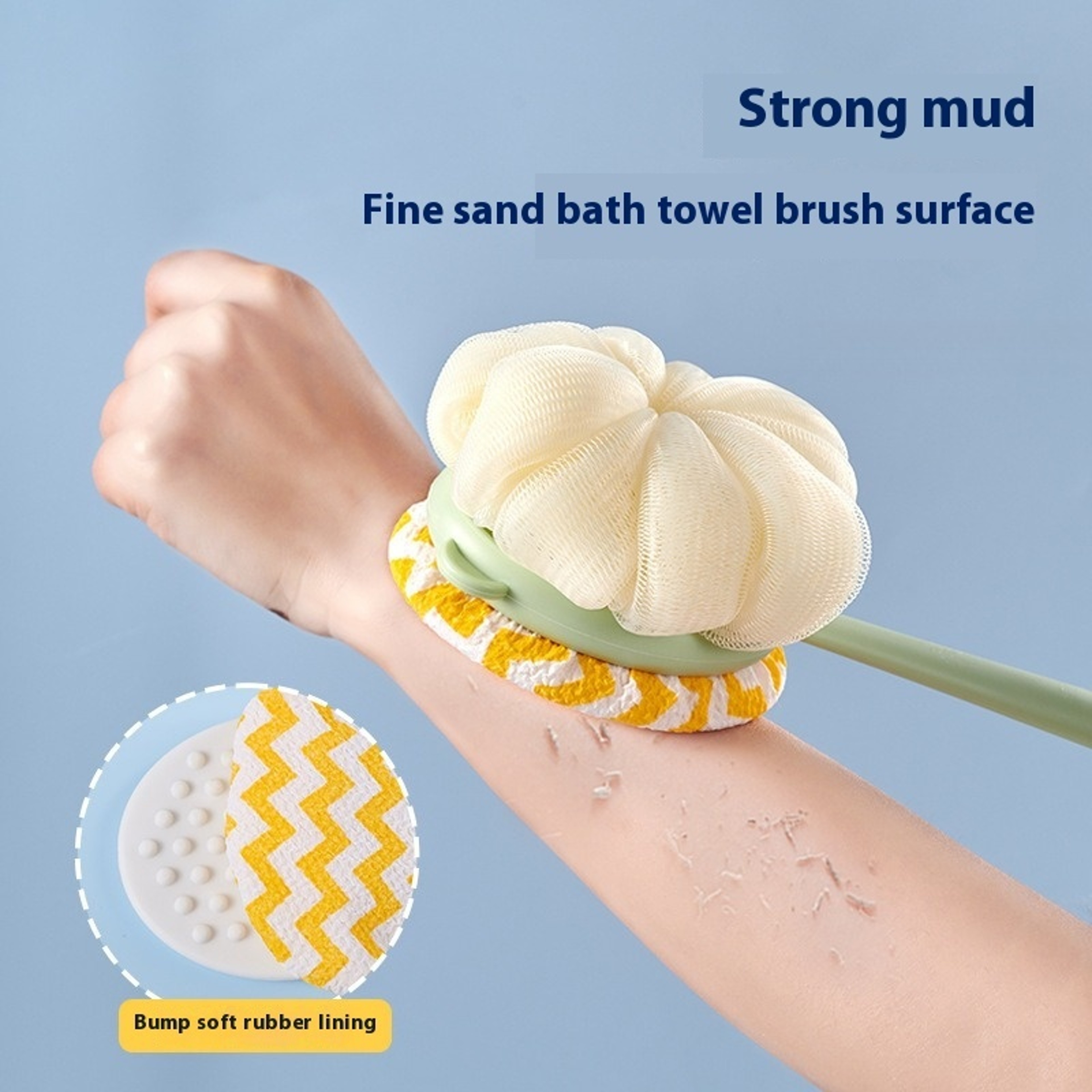 Long Handle Bath Brush with Dual Sided Back Scrubber for Exfoliating & Massage – view 5