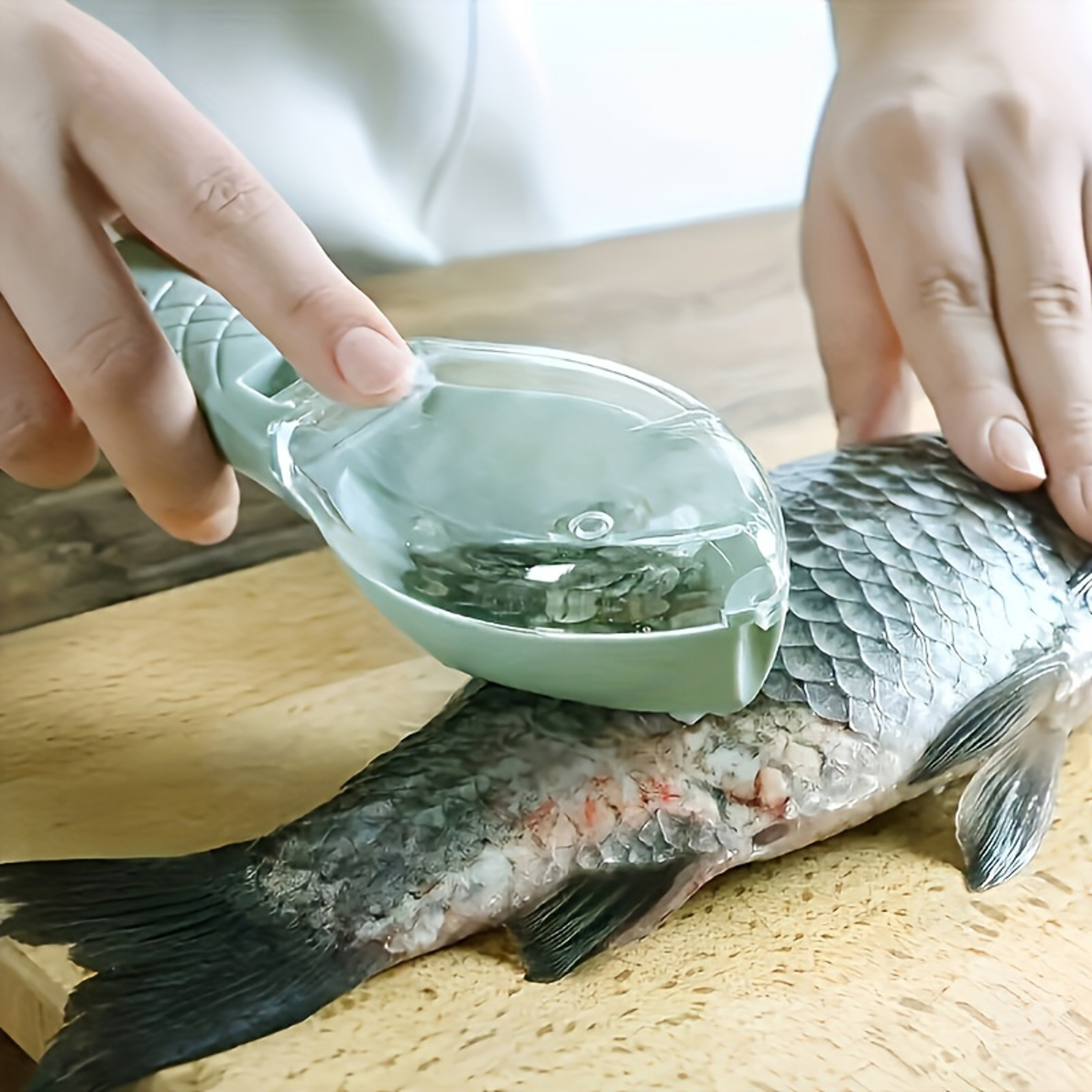 Easy Clean Fish Scale Remover Kitchen Fish Scaler Tool for Fast & Mess Free Seafood Prep – view 1