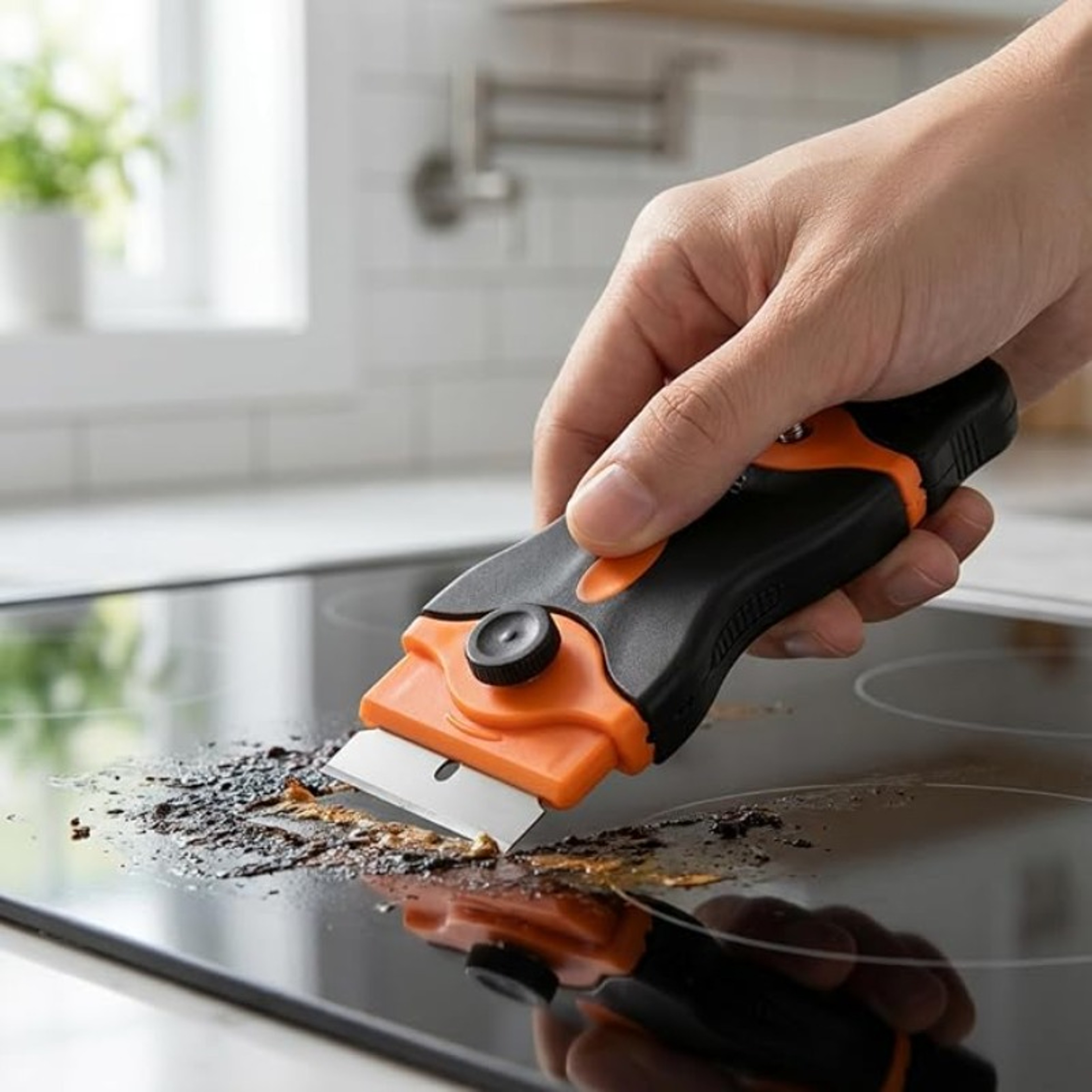 Multi Purpose Glue Residue Scraper Tool for Car Maintenance Screen Film and Stain Removal – view 1
