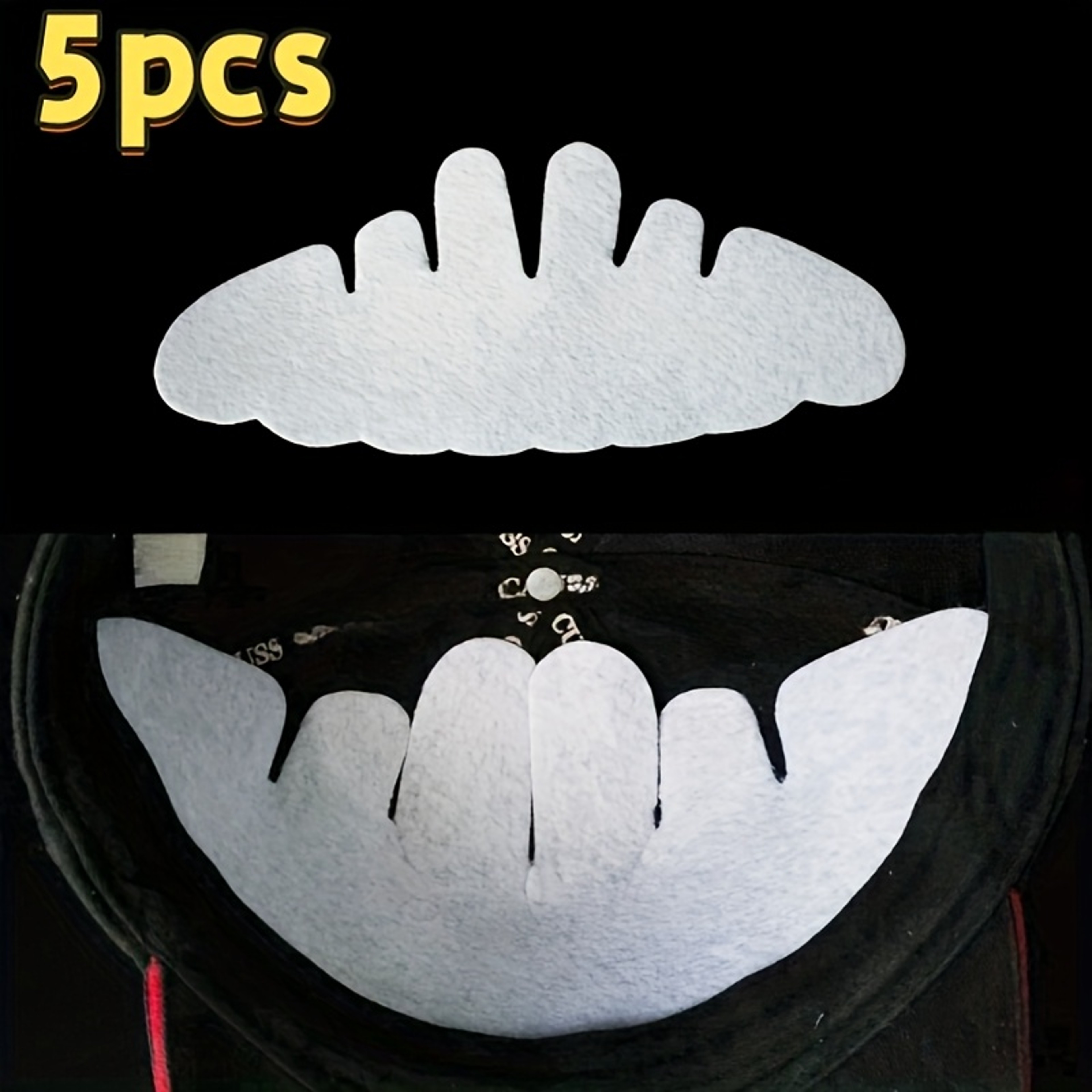 Sweat Absorbing Cap Liners Reusable Hat Sweatband Inserts for Baseball Caps and Hard Hats – view 7