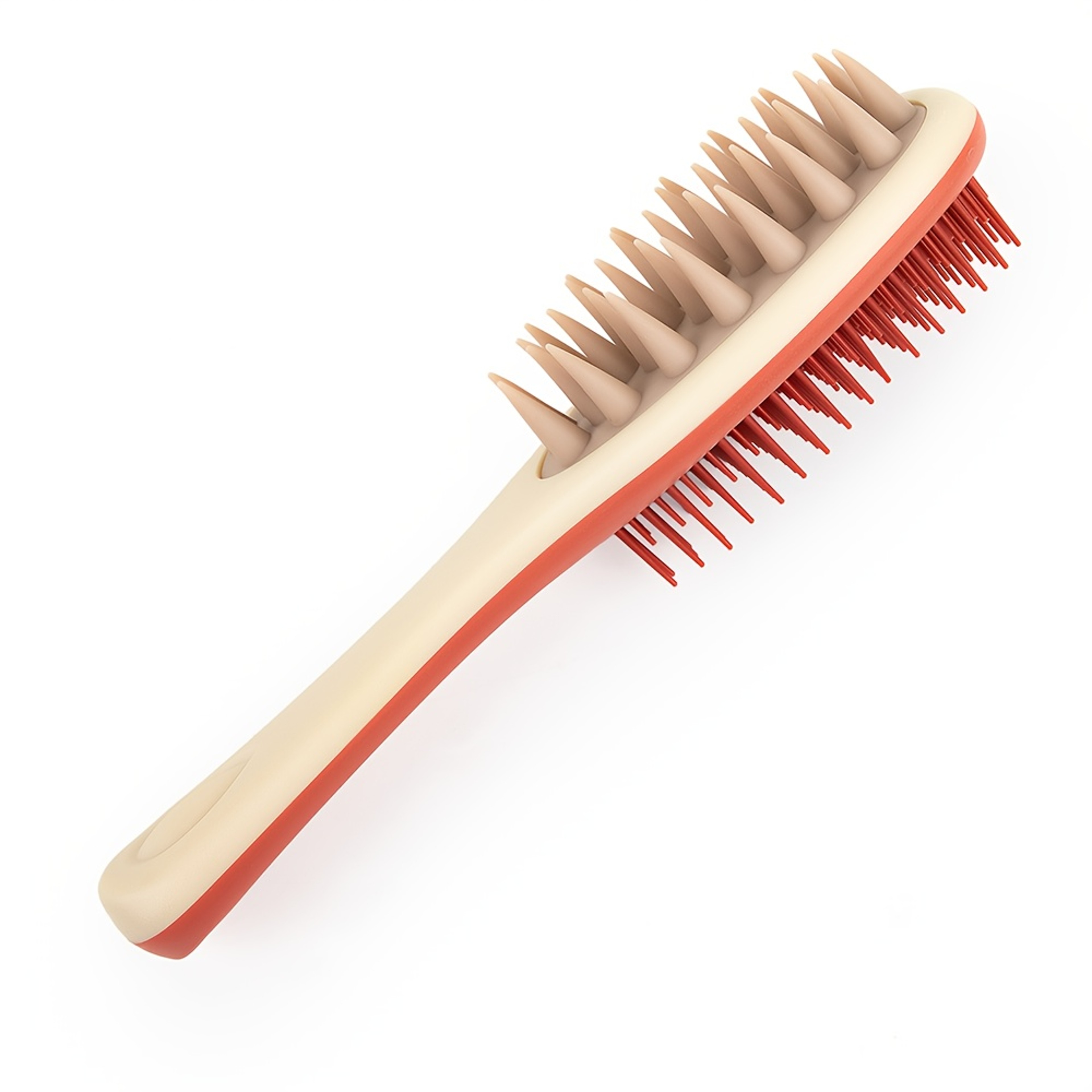 Long Handle Scalp Massager Brush with Dual Silicone Bristles for Wet Dry Hair Care – view 4