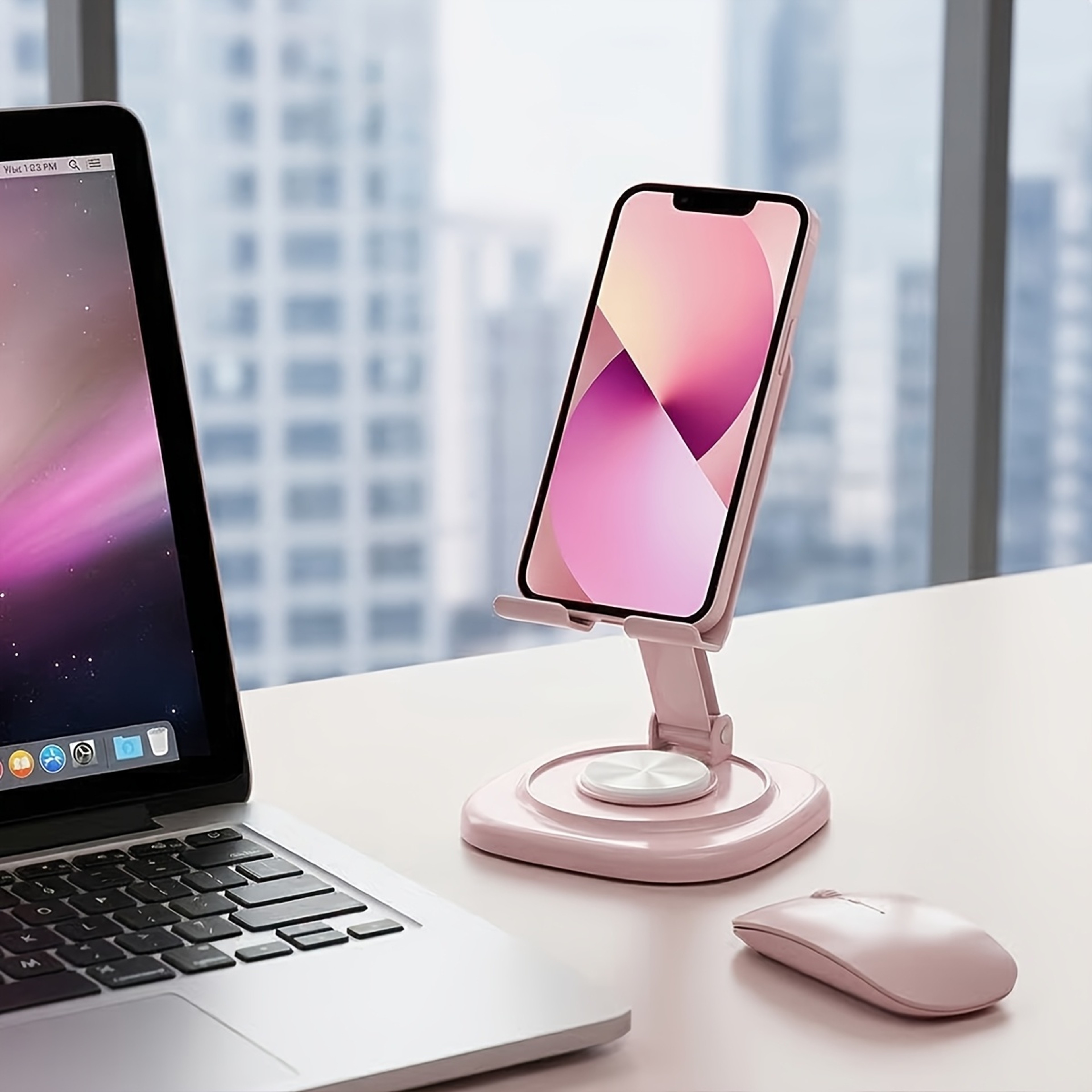 Rotating Folding Phone Stand Adjustable Portable Desk Holder For Office And Home 1