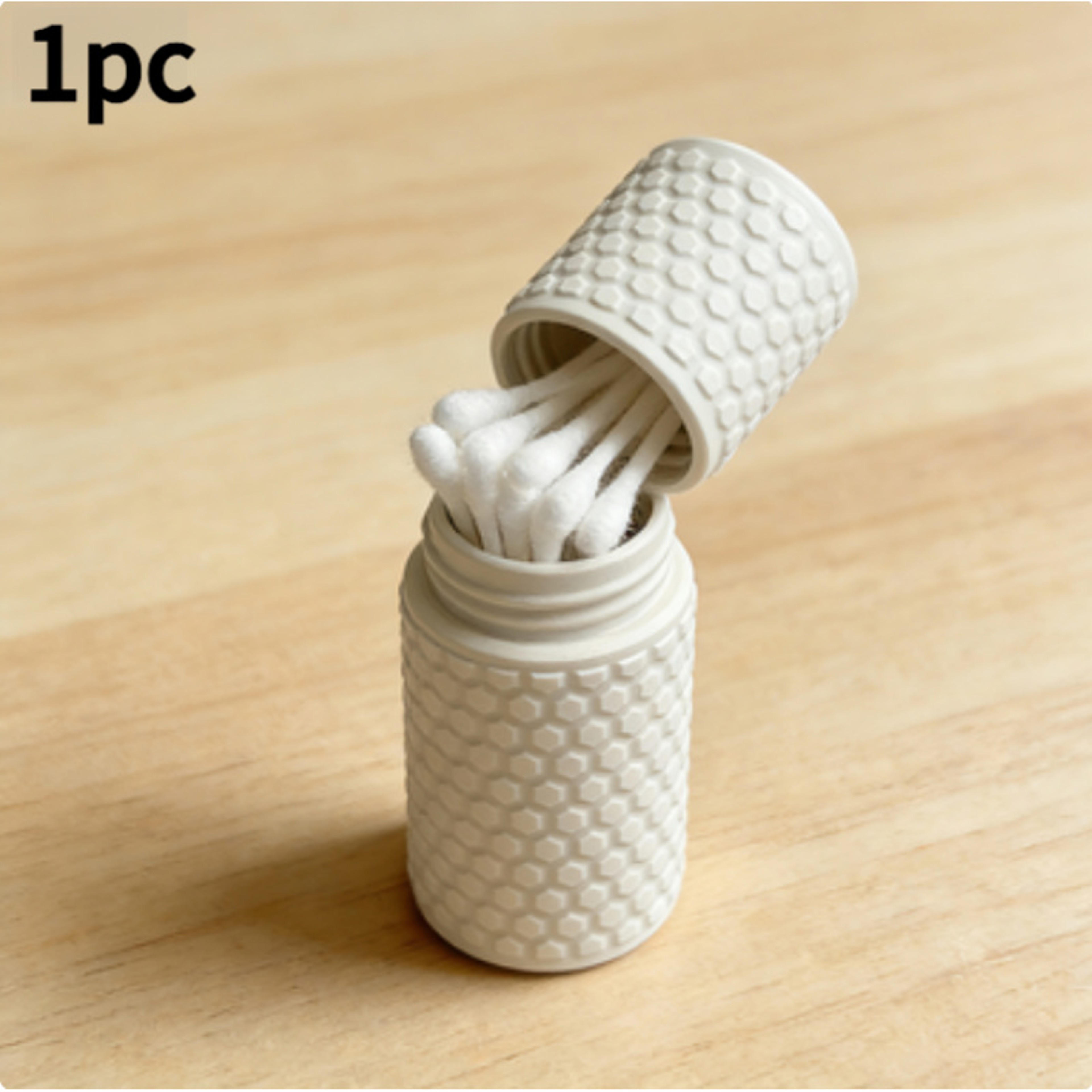 Printed Mini Cotton Swab Storage Box Space Saving Bathroom Organizer – view 7