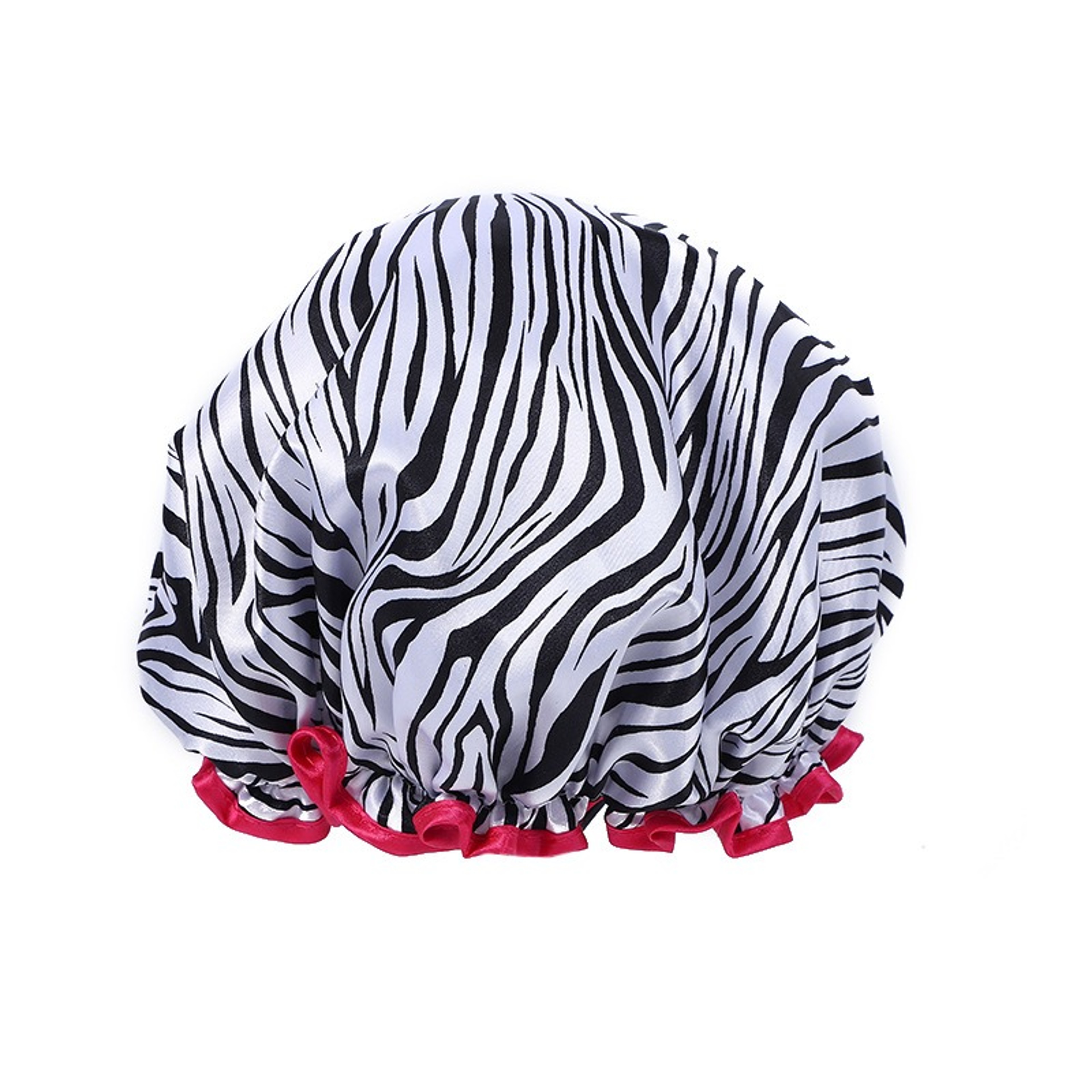 Leopard Print Double Layer Waterproof Shower Cap Reusable Hair Cover 8
