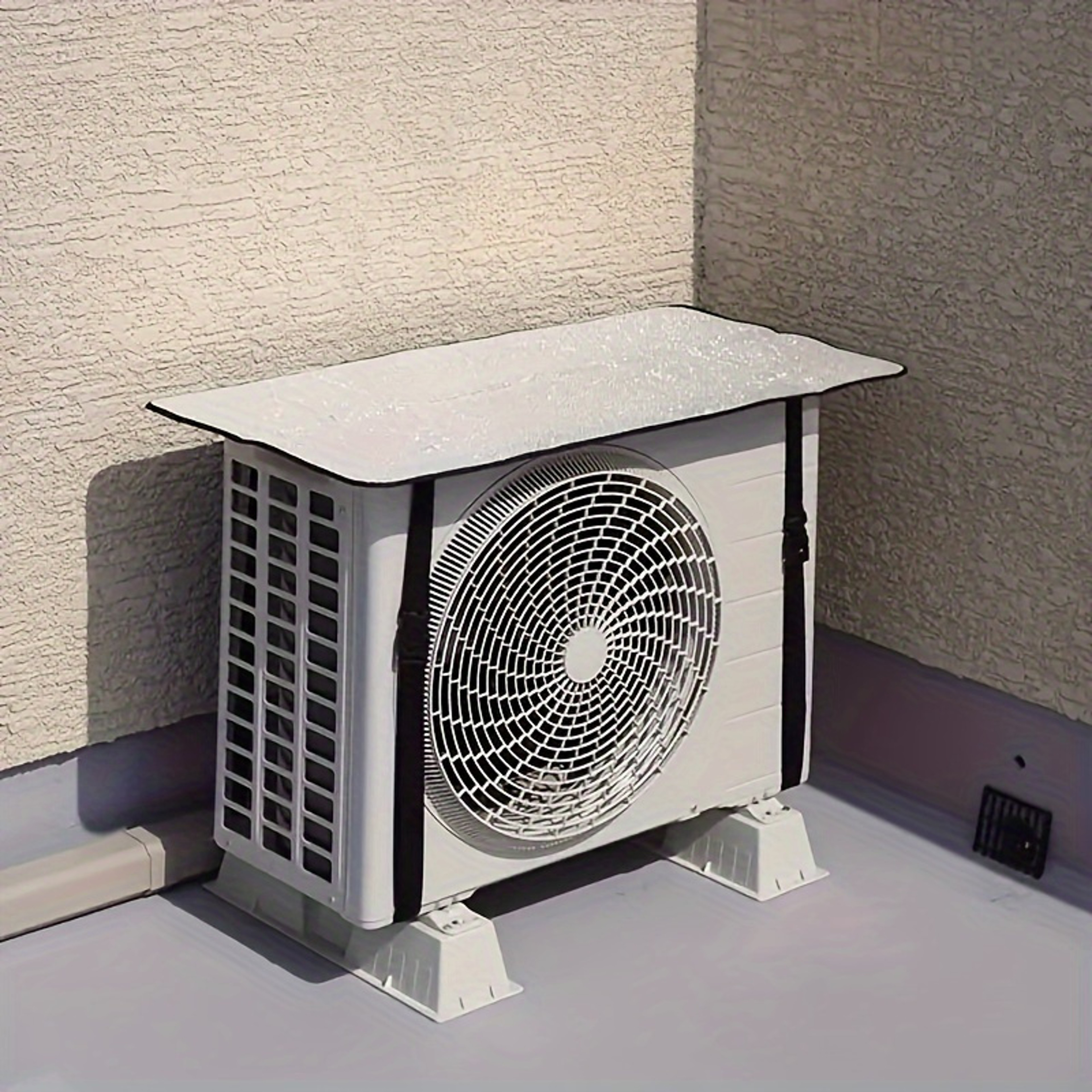 Durable Weatherproof Air Conditioner Cover with Fixed Buckle Sun Protection for Outdoor AC Unit – view 2