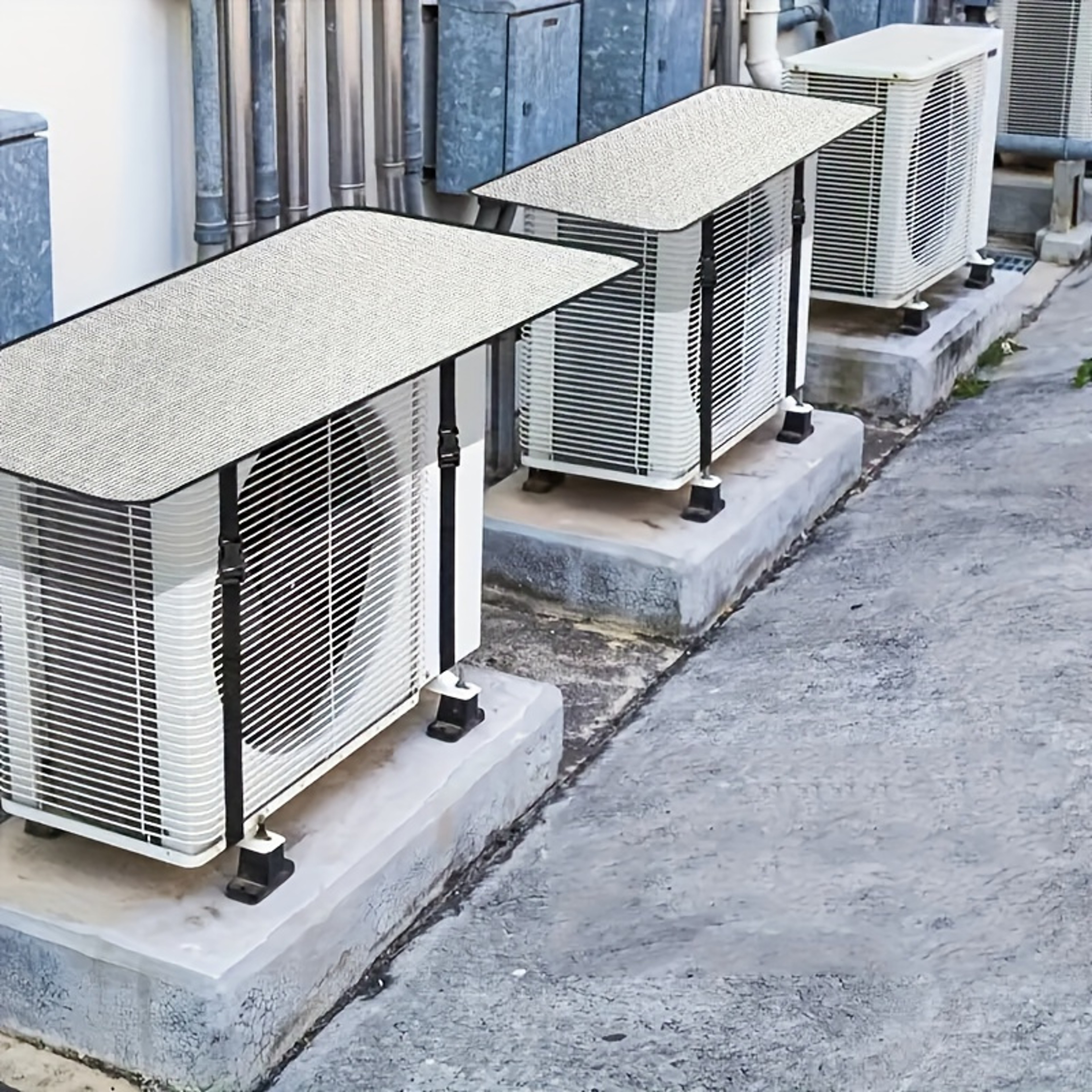 Durable Weatherproof Air Conditioner Cover with Fixed Buckle Sun Protection for Outdoor AC Unit – view 4