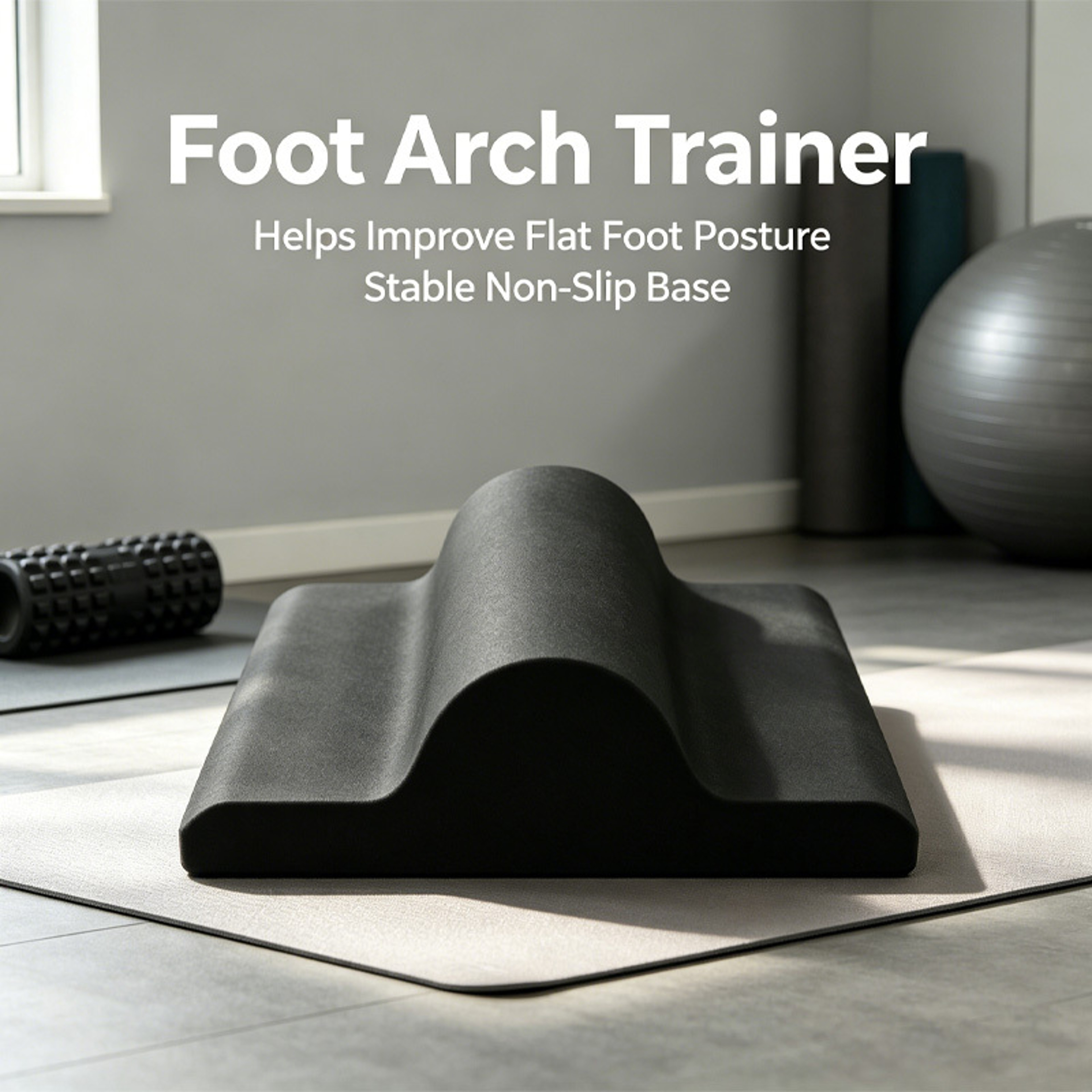 Long Curved Foot Stretching Board Ankle Strength Trainer for Plantar Fascia Relief – view 3