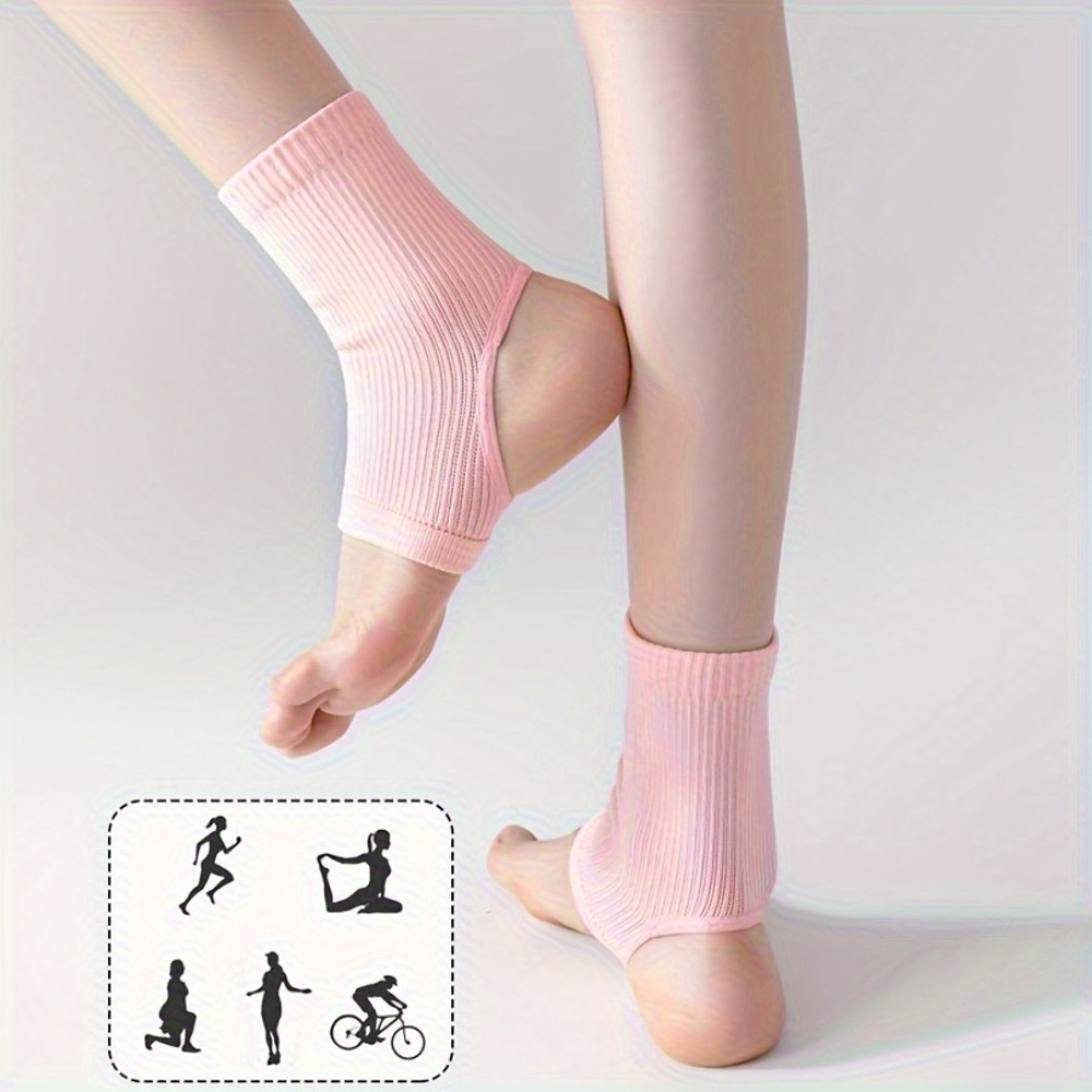 Compression Ankle Support Socks Breathable Ankle Brace Socks for Sports Yoga and Daily Wear – view 4