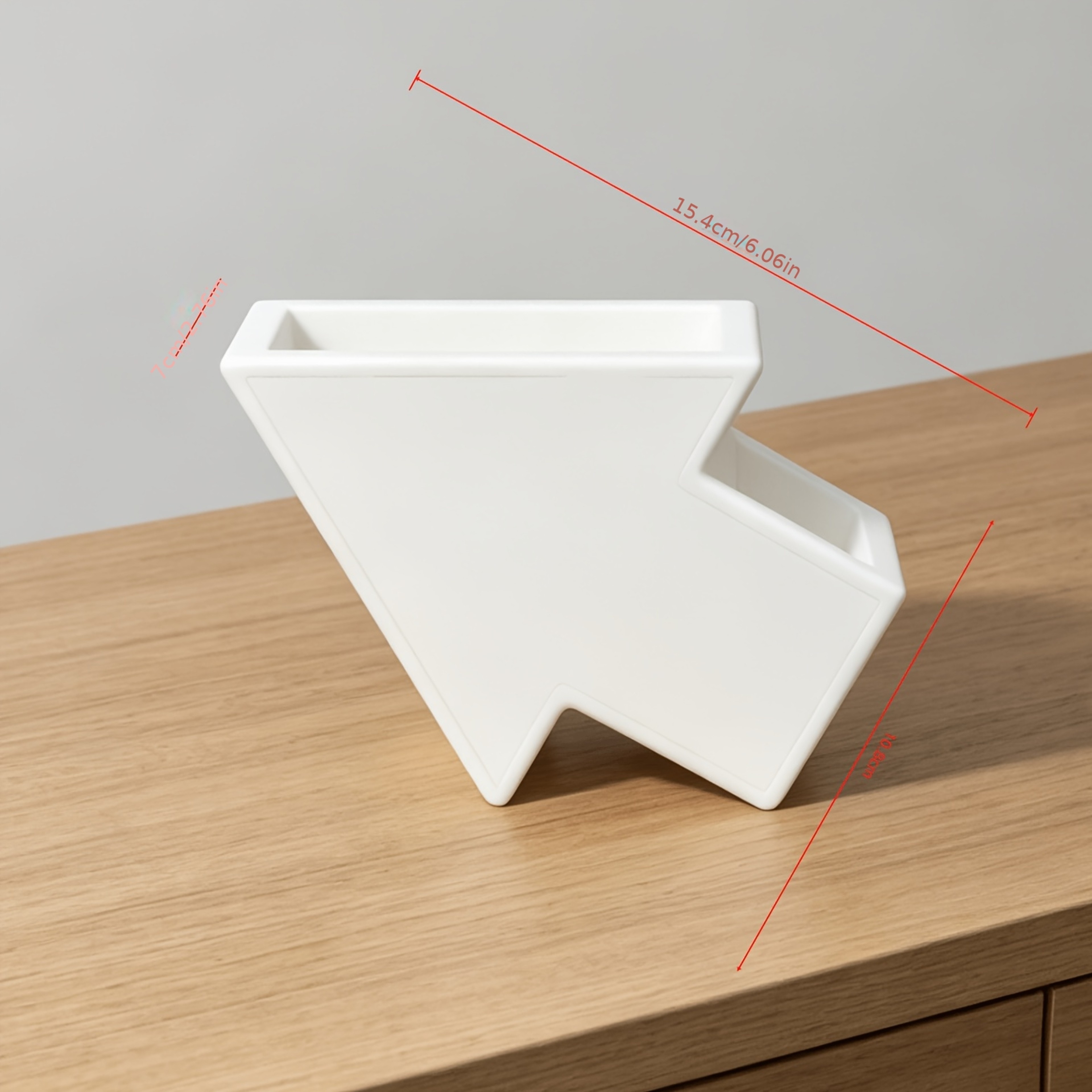Arrow Shape Printed Desk Organizer Pen Holder with Remote Storage – view 5